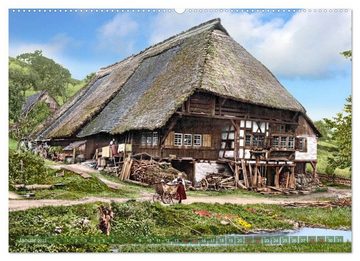 CALVENDO Wandkalender Der Schwarzwald zur Kaiserzeit - Fotos neu restauriert (Premium, hochwertiger DIN A2 Wandkalender 2023, Kunstdruck in Hochglanz)