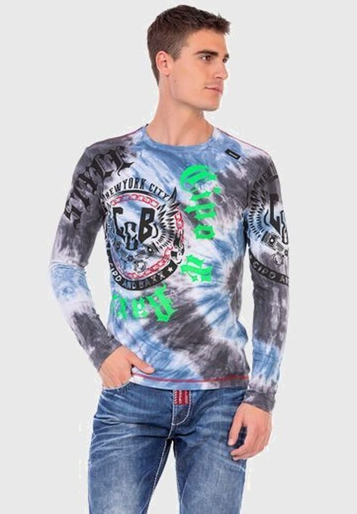 Cipo & Baxx T-Shirt Sweatshirts mit trendigem Print – Bild 4 von 4