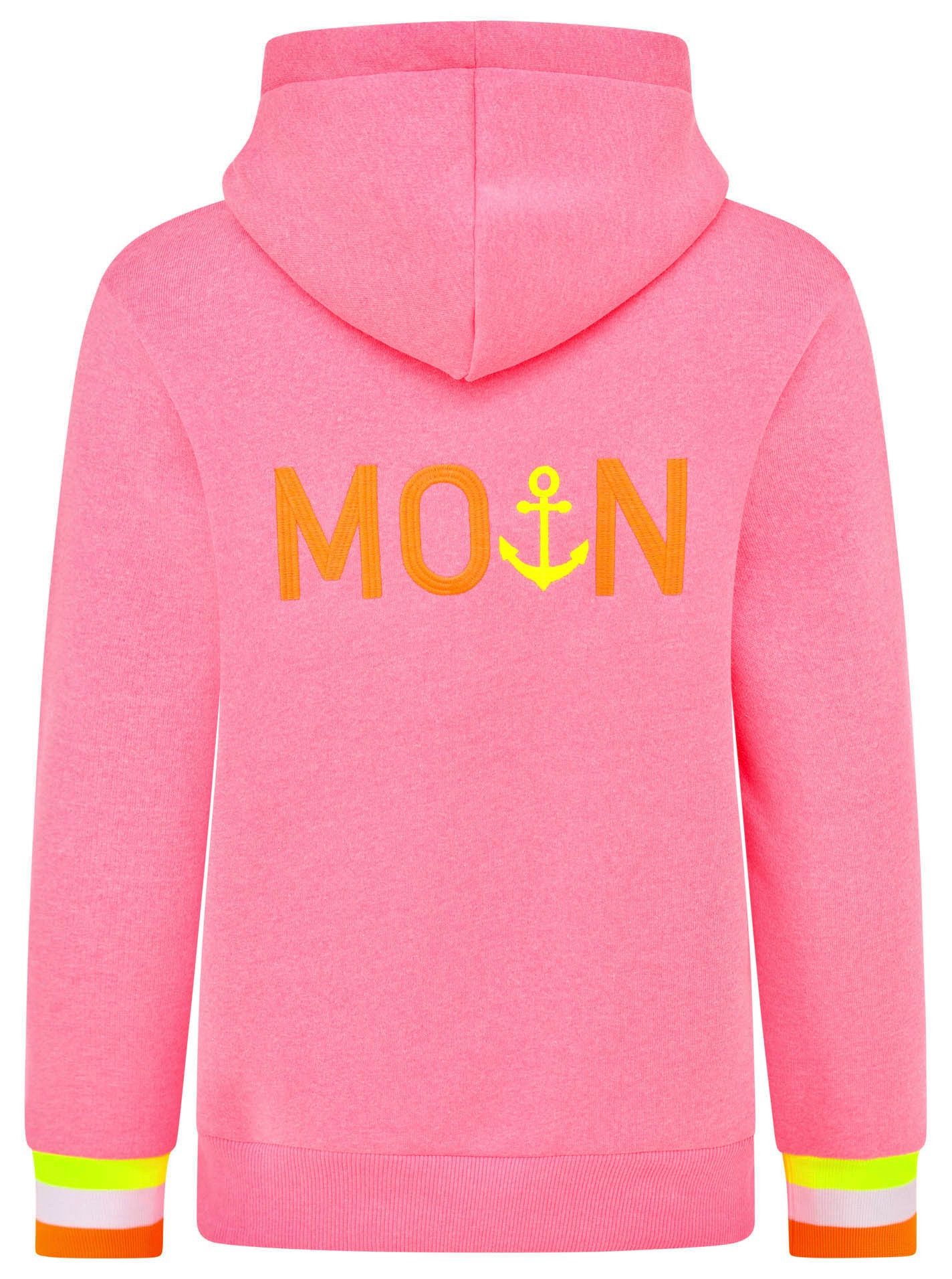 Zwillingsherz Kapuzensweatjacke Hoodiejacke Moin" Mit Kapuze günstig online kaufen