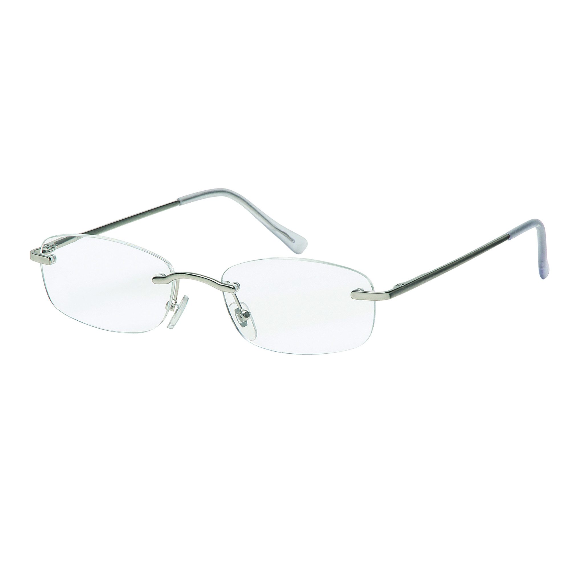 Lesehilfe Lesebrille Hamburg F4538356 silber 1,5