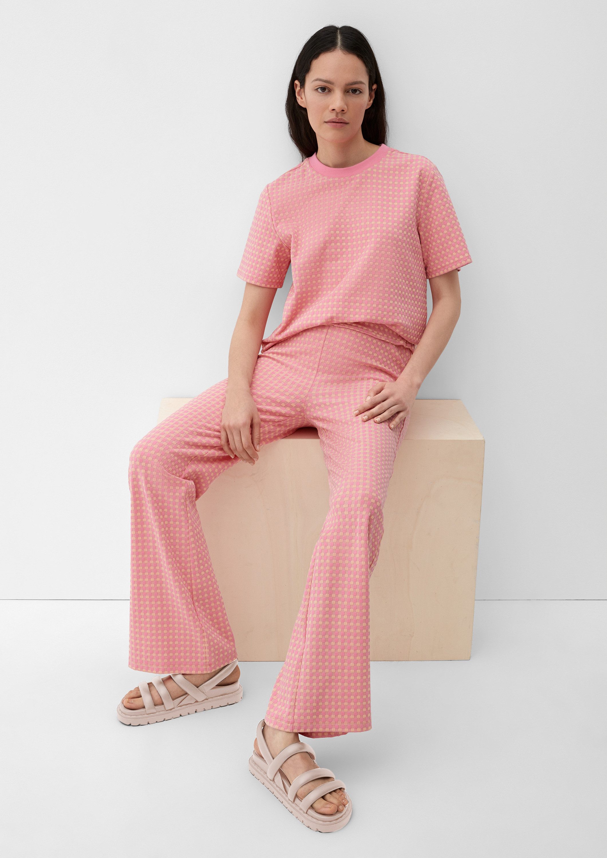 s.Oliver Chinos Hose Stoffhose aus Baumwollstretch