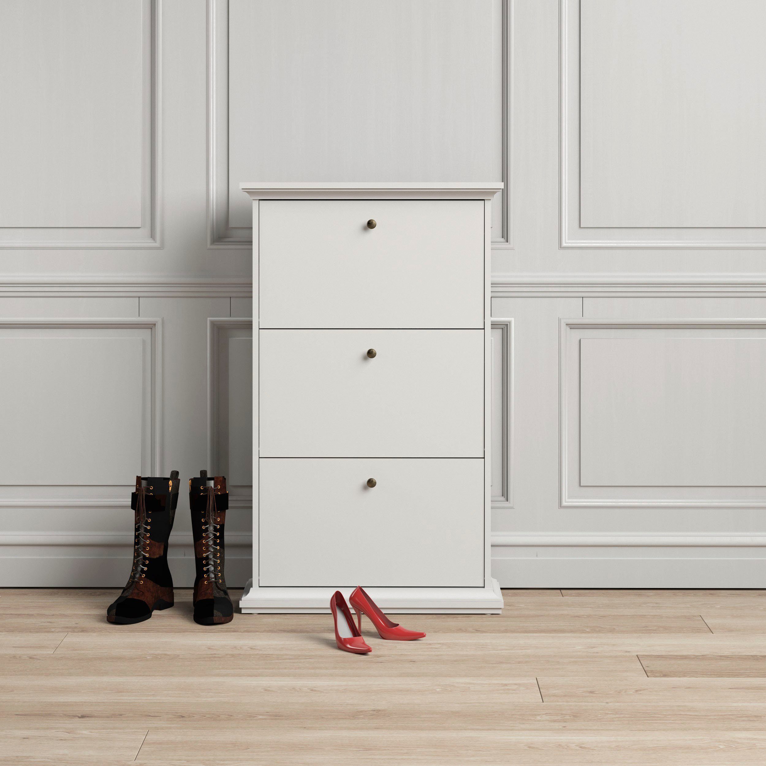 Home affaire Schuhschrank Paris mit drei Klappen für viele  Stauraummöglichkeiten, Breite 77,8 cm