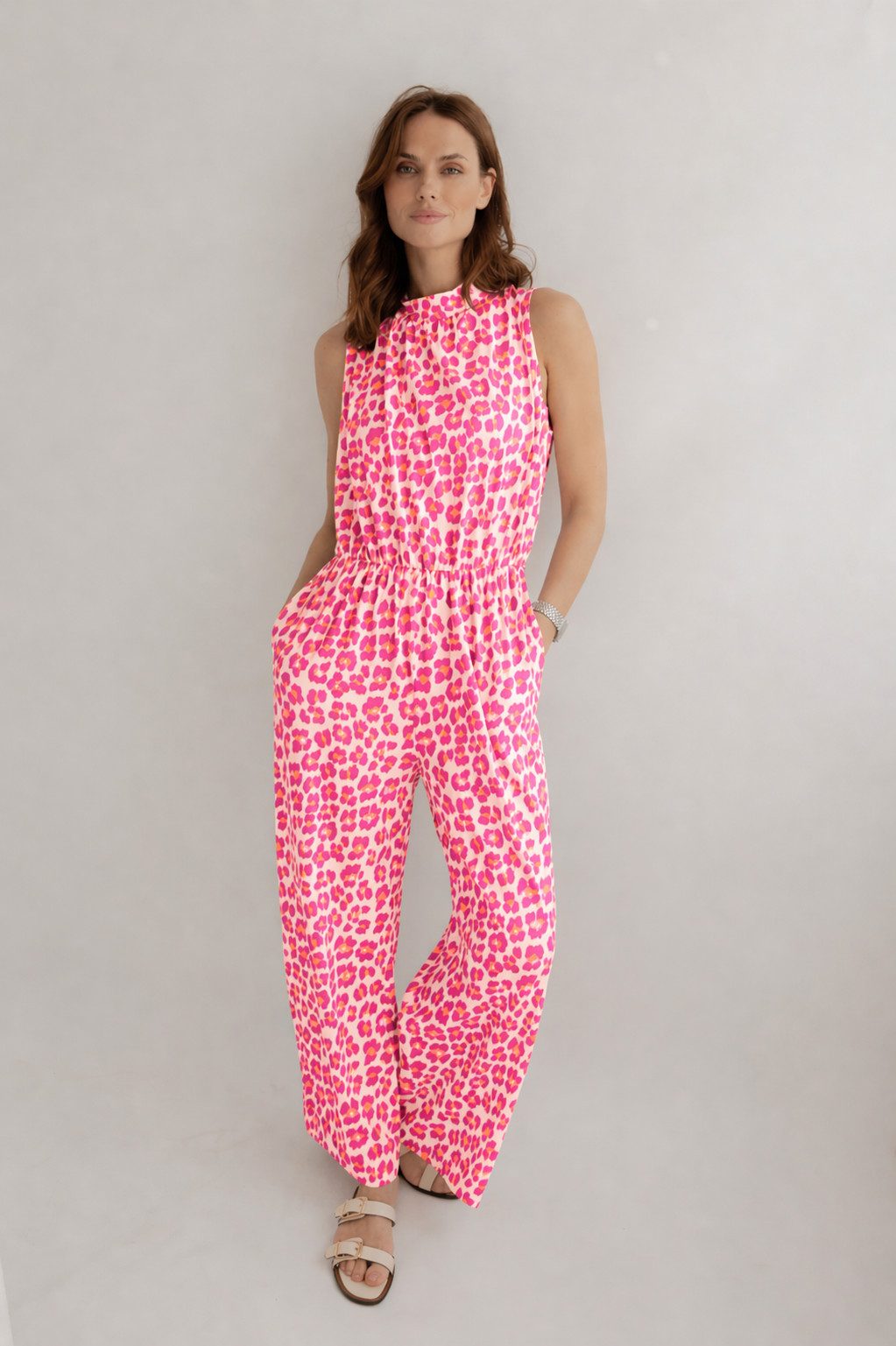 von Herzen Jumpsuit Ärmelloser Jumpsuit - Leomuster - Animalprint - Onesize
