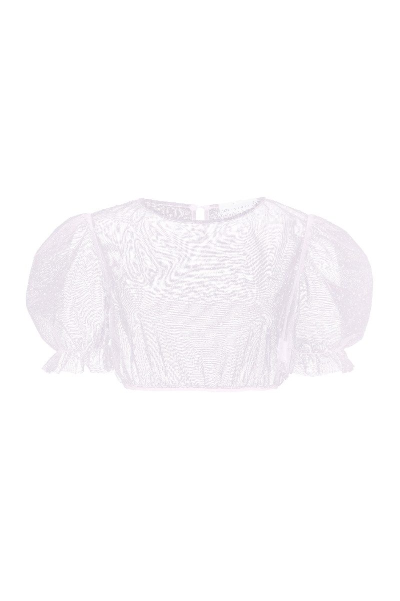 Alpenfee Tracht Dirndlbluse Dirndlbluse - LOTTI - weiß, rosa