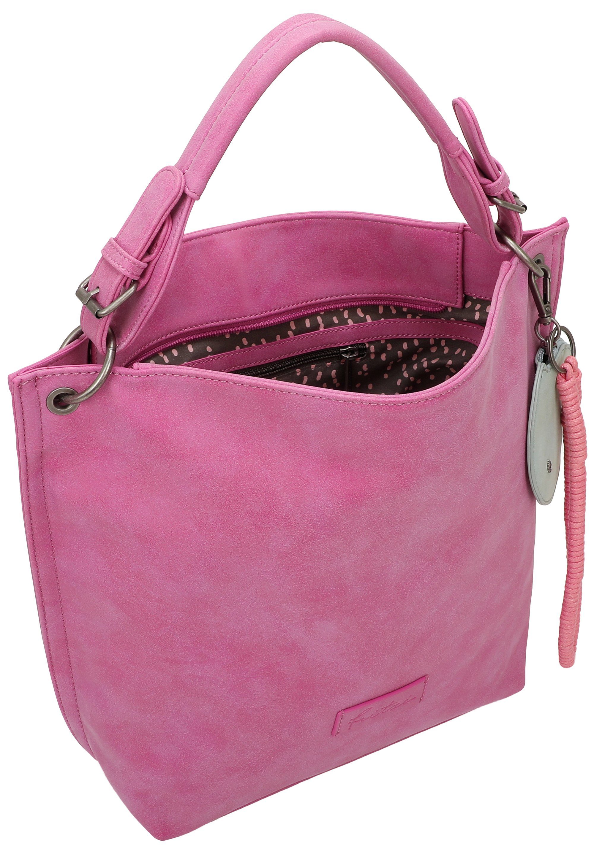 Fritzi aus Preußen Schultertasche Fritzi01N, mit abnehmbarer Schlüsselschlange und Taschenanhänger