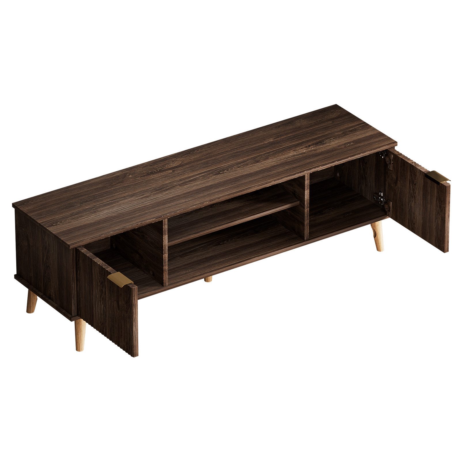 Yorbay Lowboard TV Schrank stehend, für Fernsehr bis zu 65 Zoll, 147cm Brei günstig online kaufen