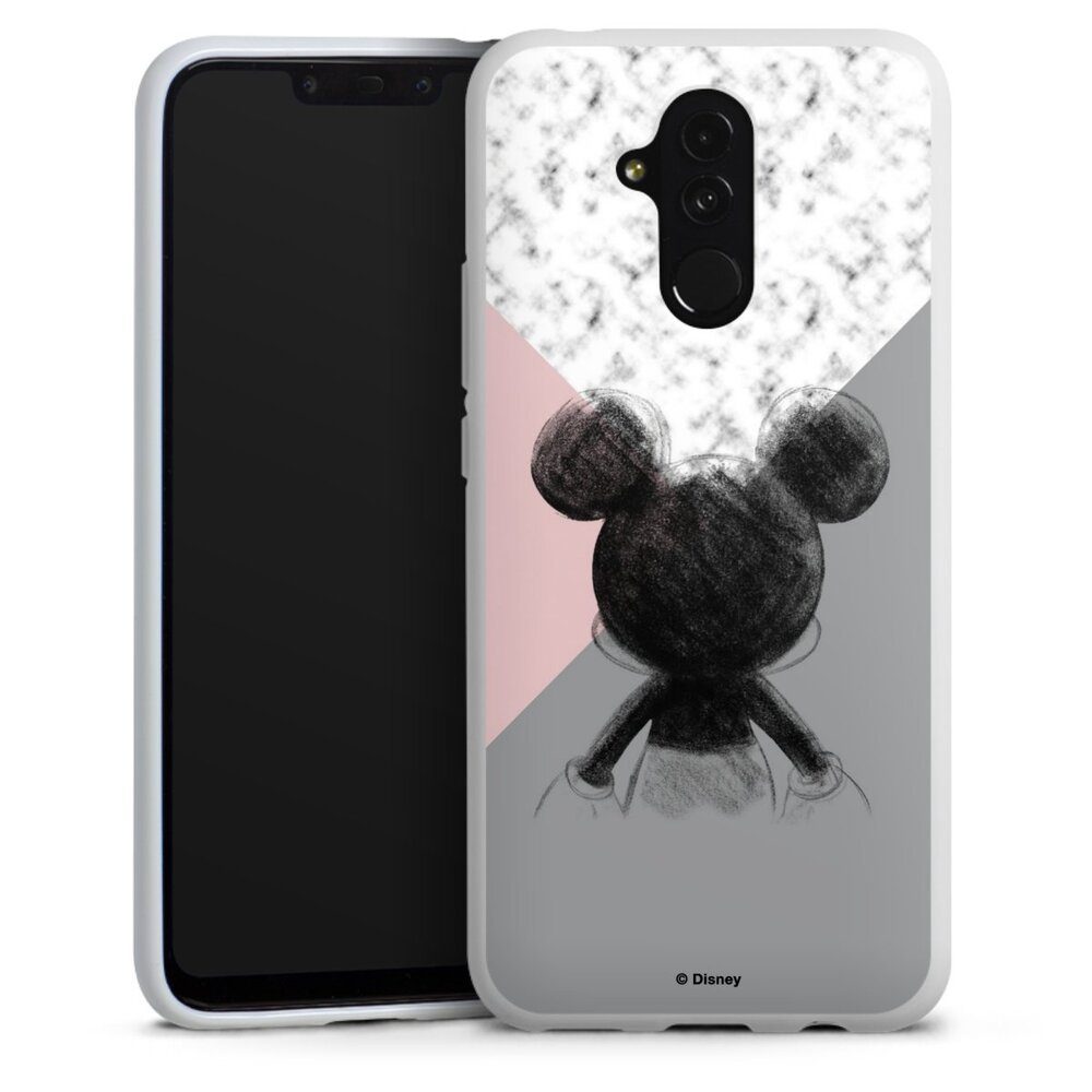 DeinDesign Handyhülle Disney Marmor Mickey Mouse Mickey Mouse Scribble, Huawei  Mate 20 Lite Silikon Hülle Bumper Case Handy Schutzhülle