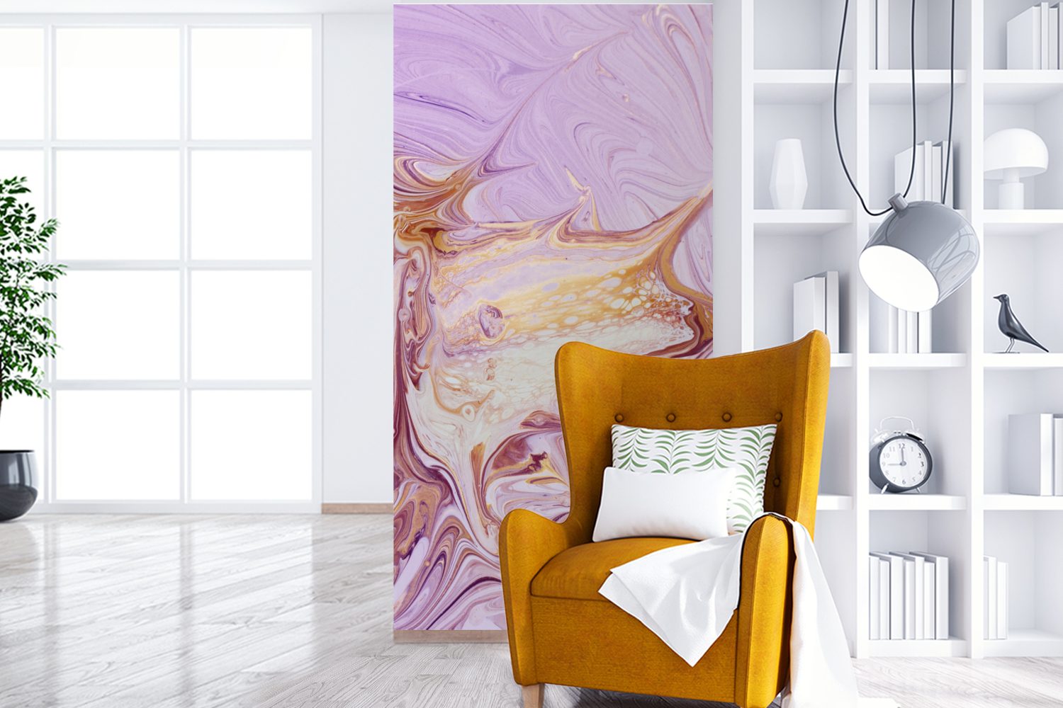- Vliestapete Farbe bedruckt, Fototapete Abstrakt, Marmor - St), (2 Matt, Wohnzimmer für Fototapete Küche, Schlafzimmer MuchoWow