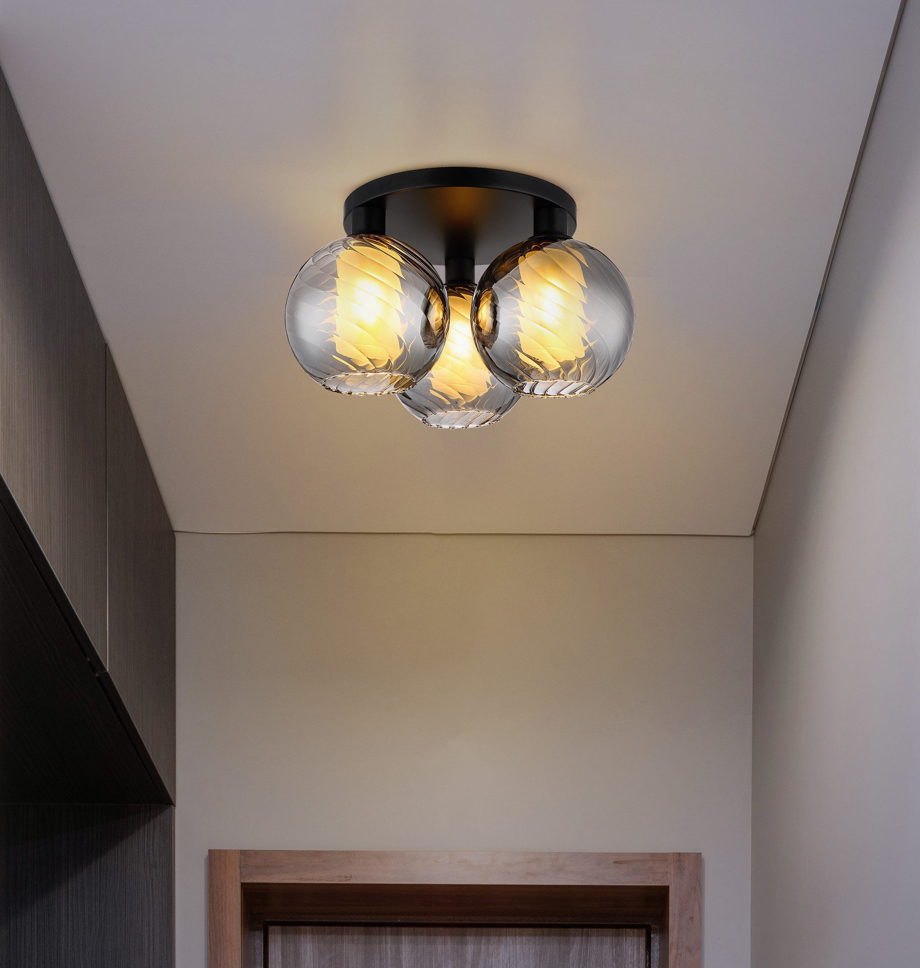 NOWA Deckenleuchte ULF, ohne Leuchtmittel, Deckenlampe Wohnzimmer-Leuchte Schlafzimmer-Leuchte Flur Küche
