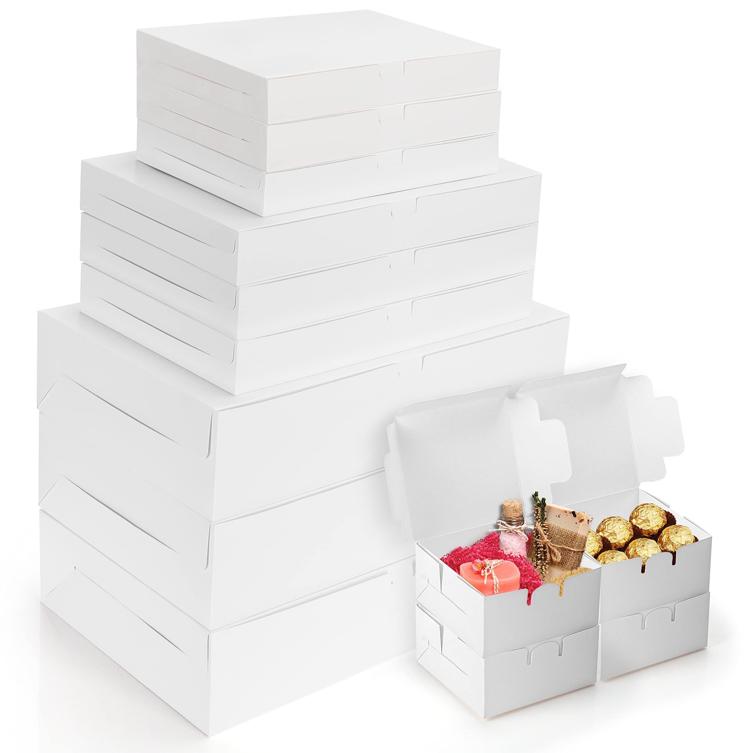 Belle Vous Geschenkbox 13 Karton Geschenkboxen Set - 4 Verschiedene Größen, 13 Stück Karton Geschenkboxen Set - 4 Größen - Einfach aufzubauen