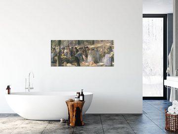 Pixxprint Glasbild Claude Monet - Saules au Bord de lYerres, Claude Monet - Saules au Bord de lYerres (1 St), Glasbild aus Echtglas, inkl. Aufhängungen und Abstandshalter