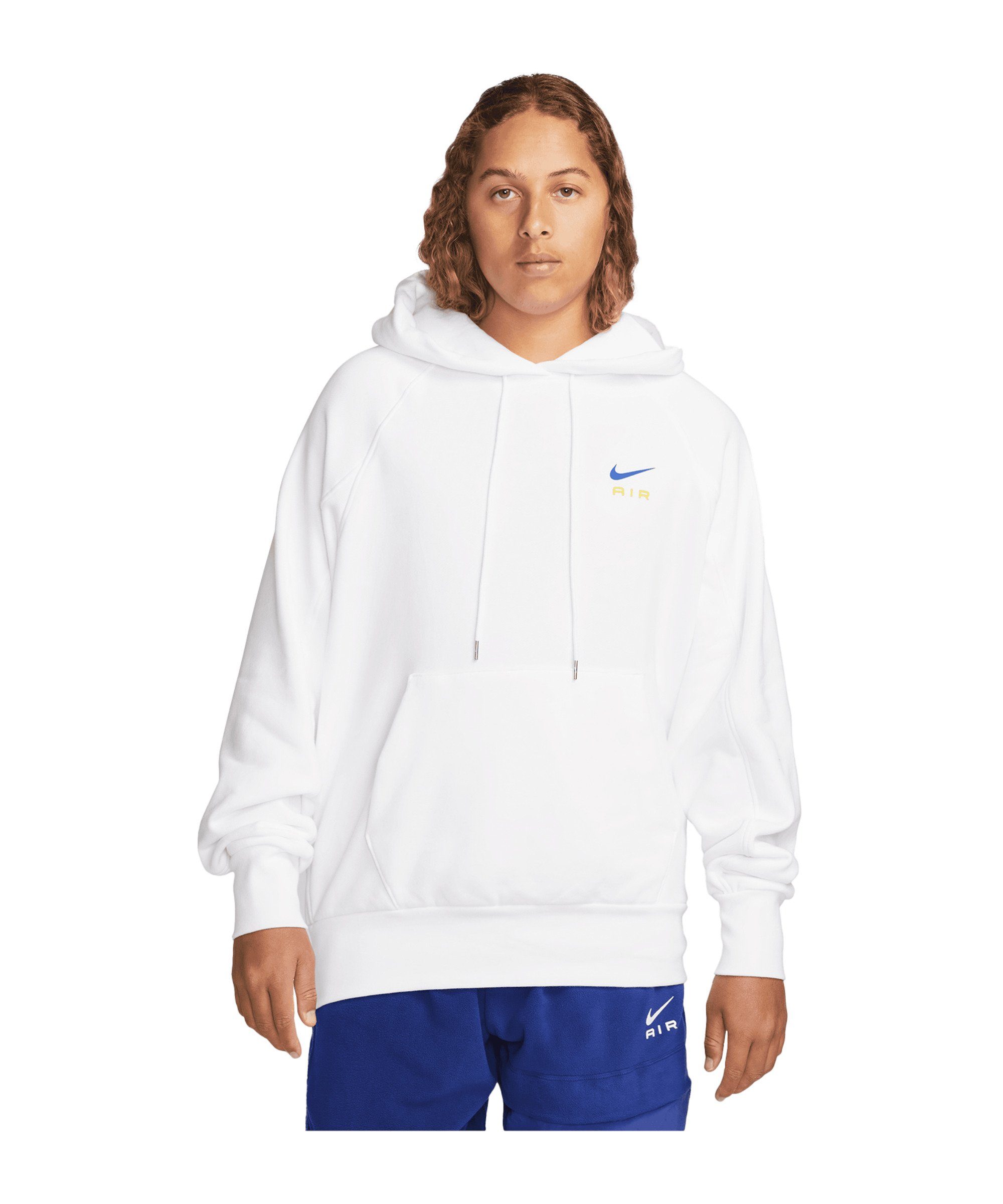 Hoody FT Sweatshirt Air Nike weissgelb Sportswear