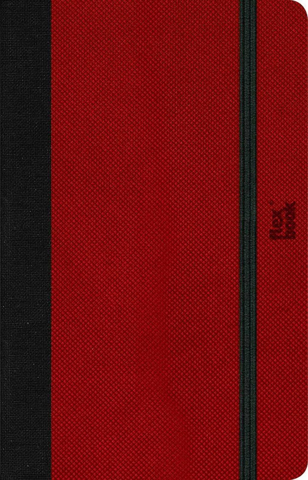 Flexbook Notizbuch Adventure 3 5 Gummizug Kunstleder Flexbook liniert Rot 9*14 Notizbuch Farben, cm