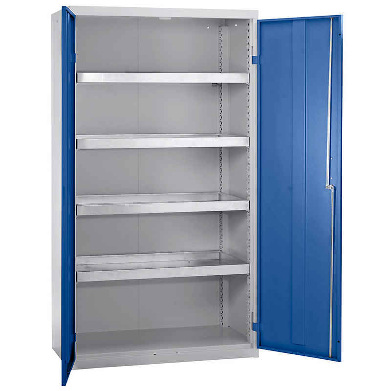 kaiserkraft Mehrzweckschrank BxTxH 1000 x 500 x 1800 mm enzianblau