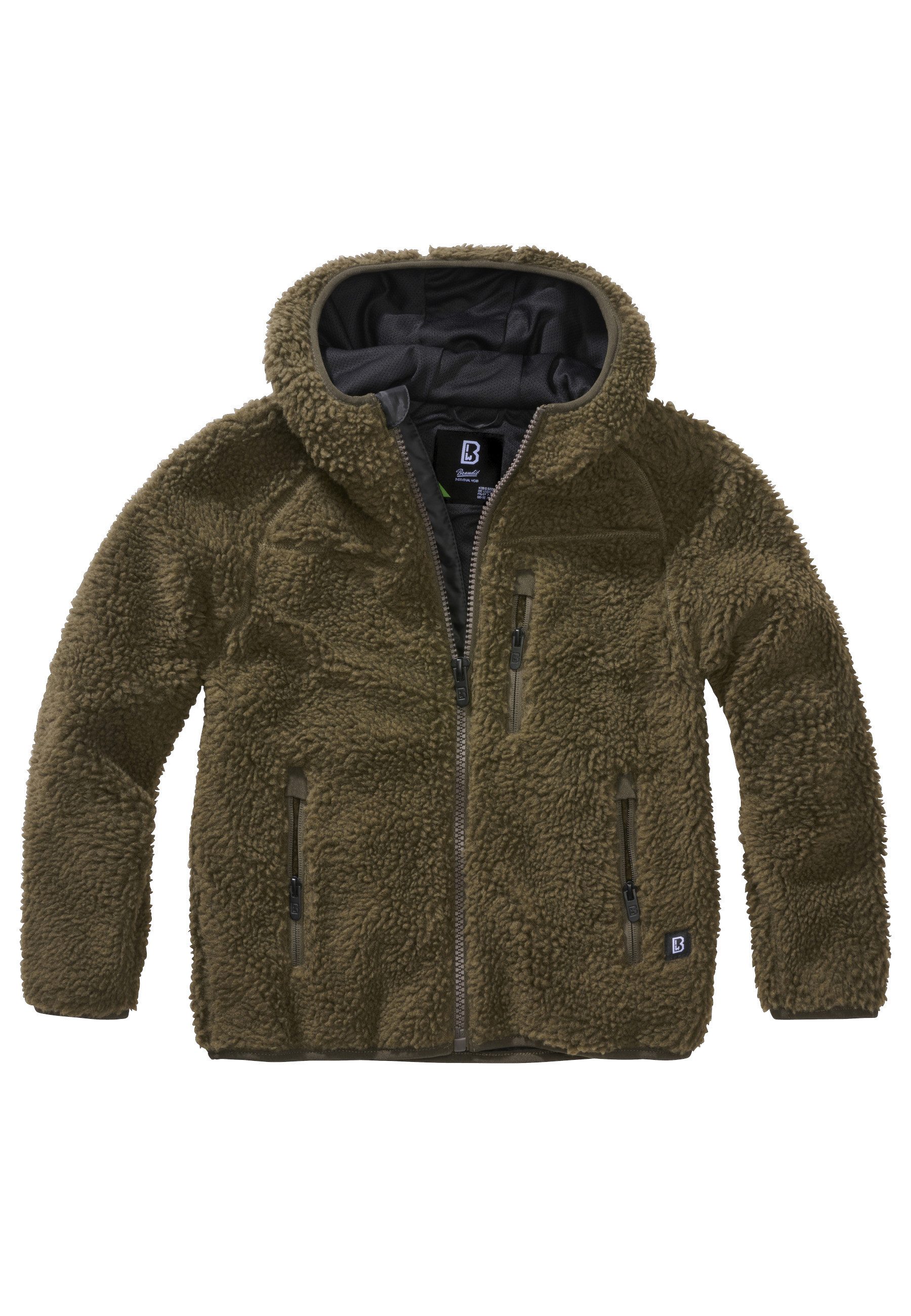 Brandit Allwetterjacke Brandit Damen Kids Teddyfleecejacket Hood (1-St)