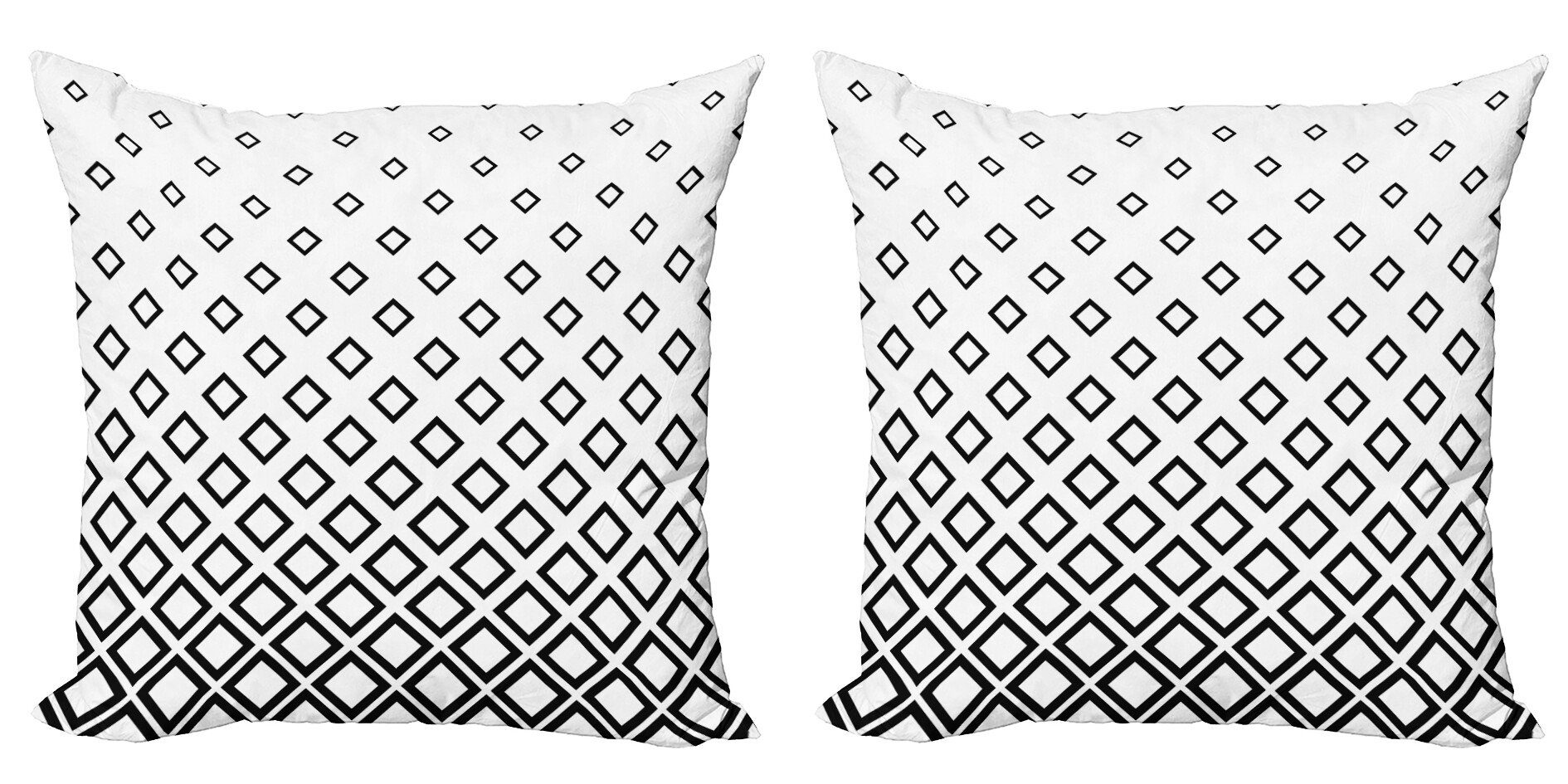Digitaldruck, Muster-Kunst Doppelseitiger Kissenbezüge Geometrisch Abakuhaus Quadratische (2 Modern Accent Stück),