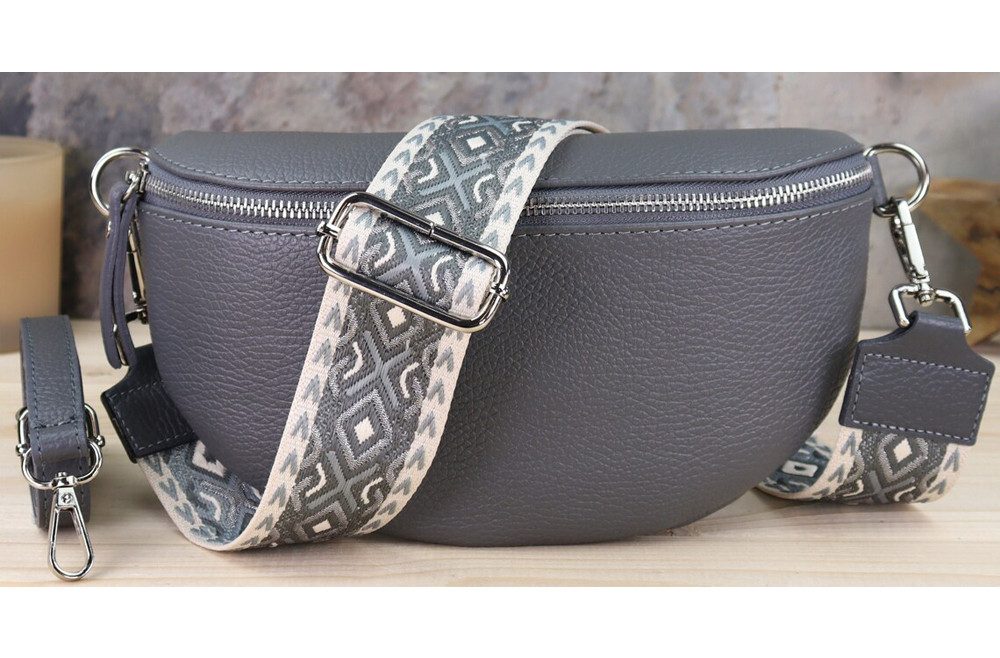 Umhängetasche Bauchtasche Damen Echtleder Umhängetasche Brusttasche Gürteltasche