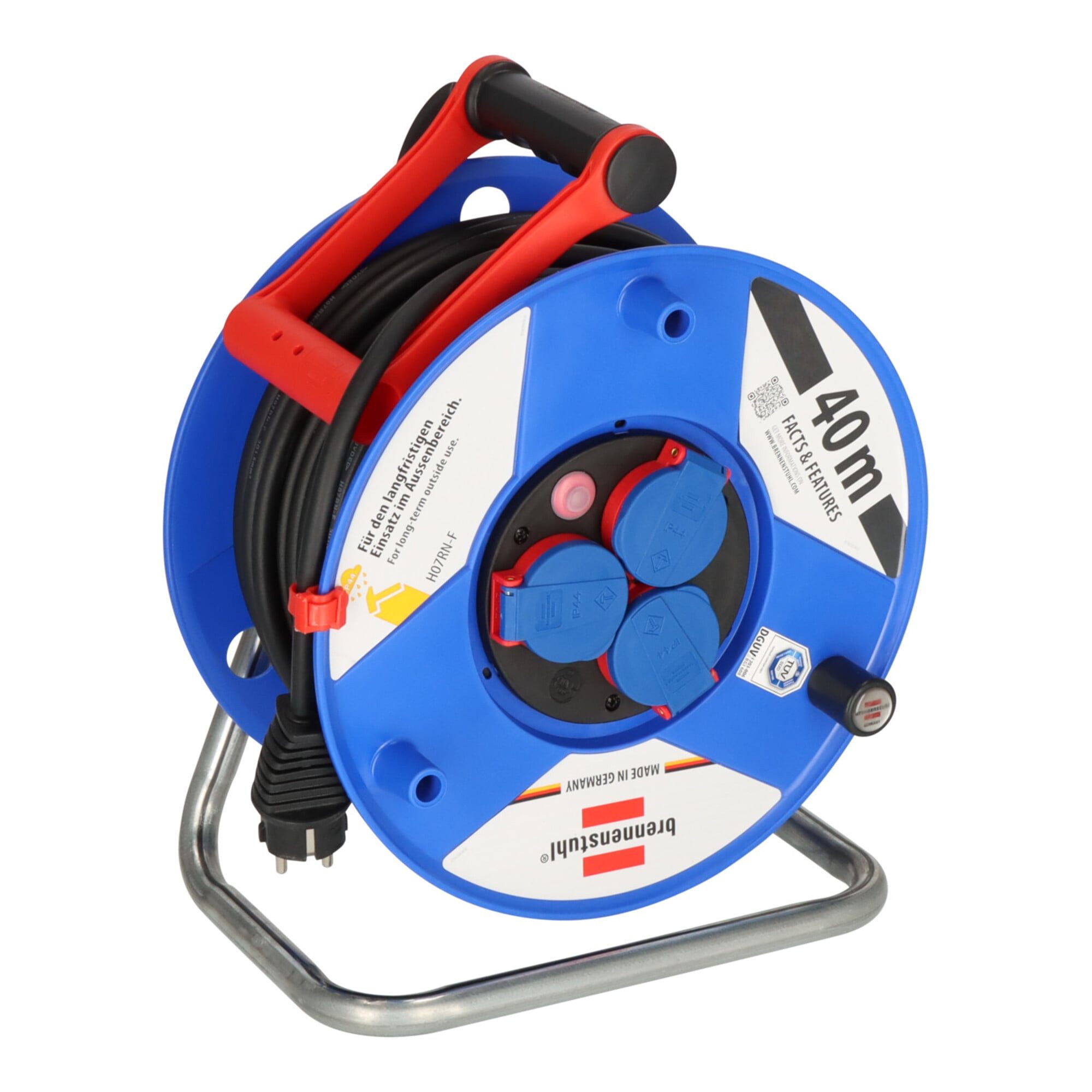Brennenstuhl Garant IP44 Gewerbe-/Baustellen-Kabeltrommel 40m H07RN-F 3G1,5 Kabeltrommel