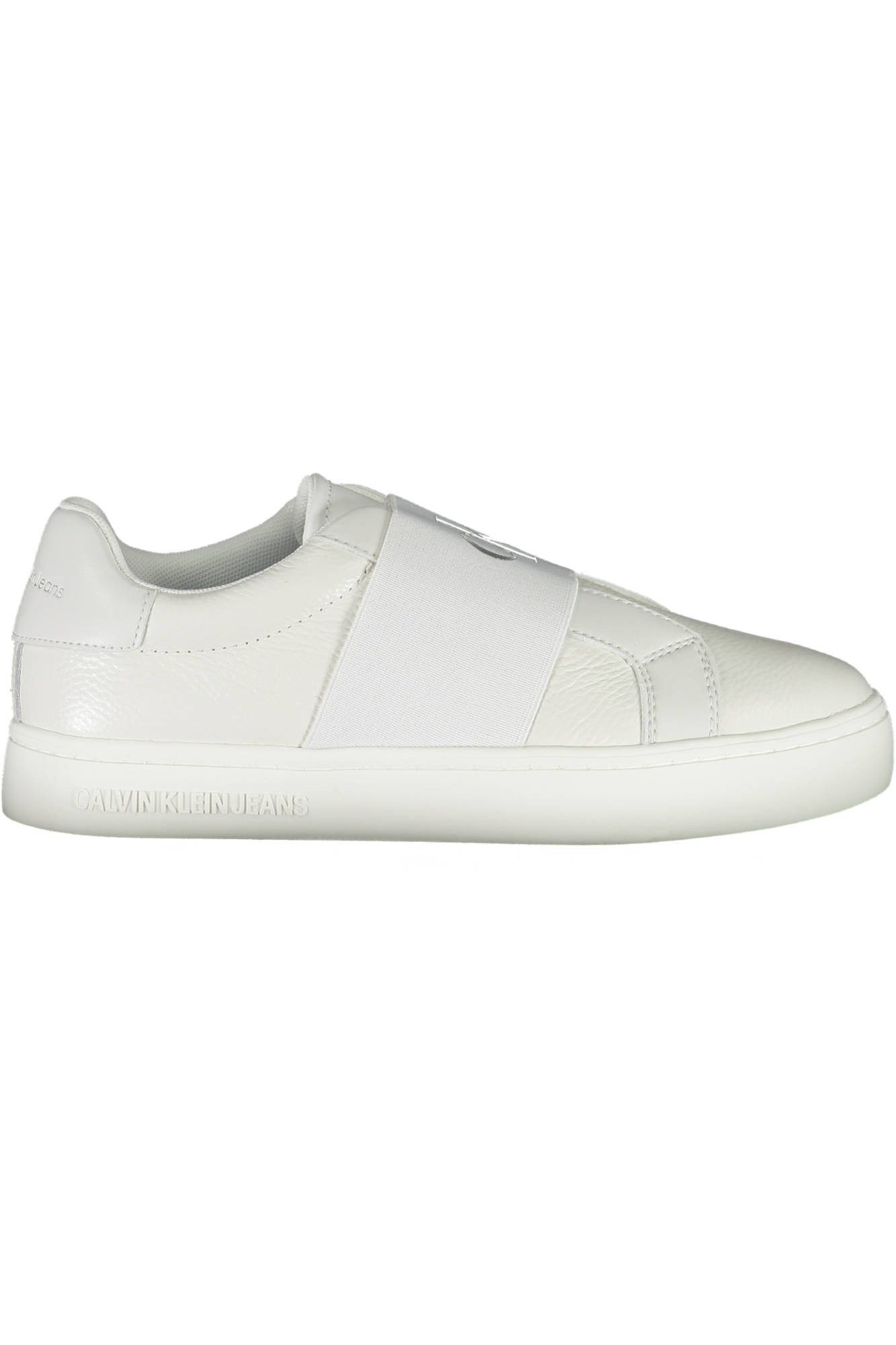 Calvin Klein Jeans Sneaker Damen Sportschuh - Weiß mit Gummizug, Druck &