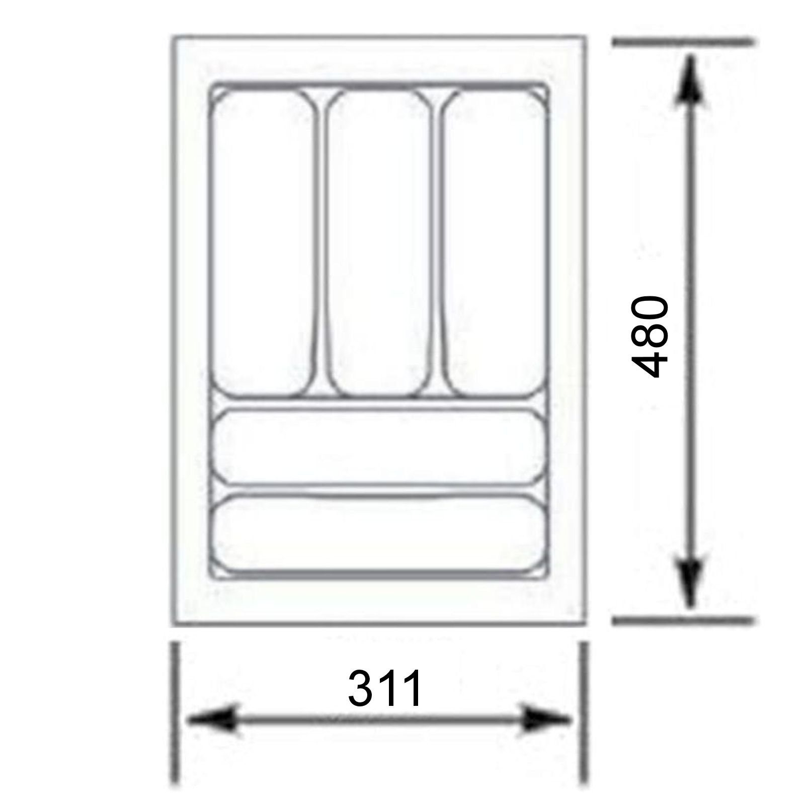 SO-TECH® Besteckeinsatz ORGA-BOX VIII Besteckeinsatz Lavagrau perlstruktur, günstig online kaufen