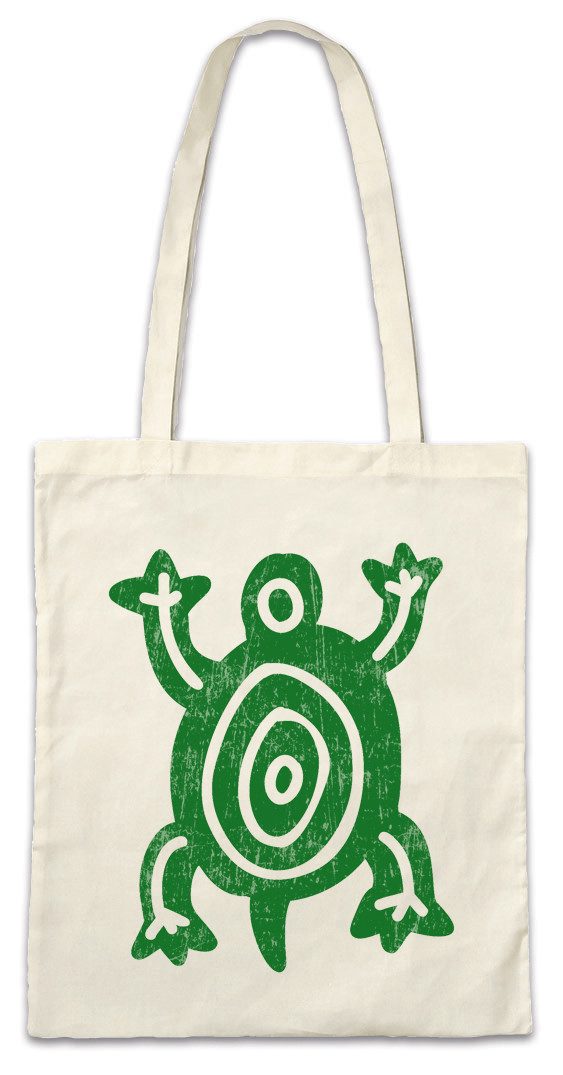 Beuteltasche Aztec Turtle II Stofftasche Aztecs Azteken Inka Maya Mayans Mayas