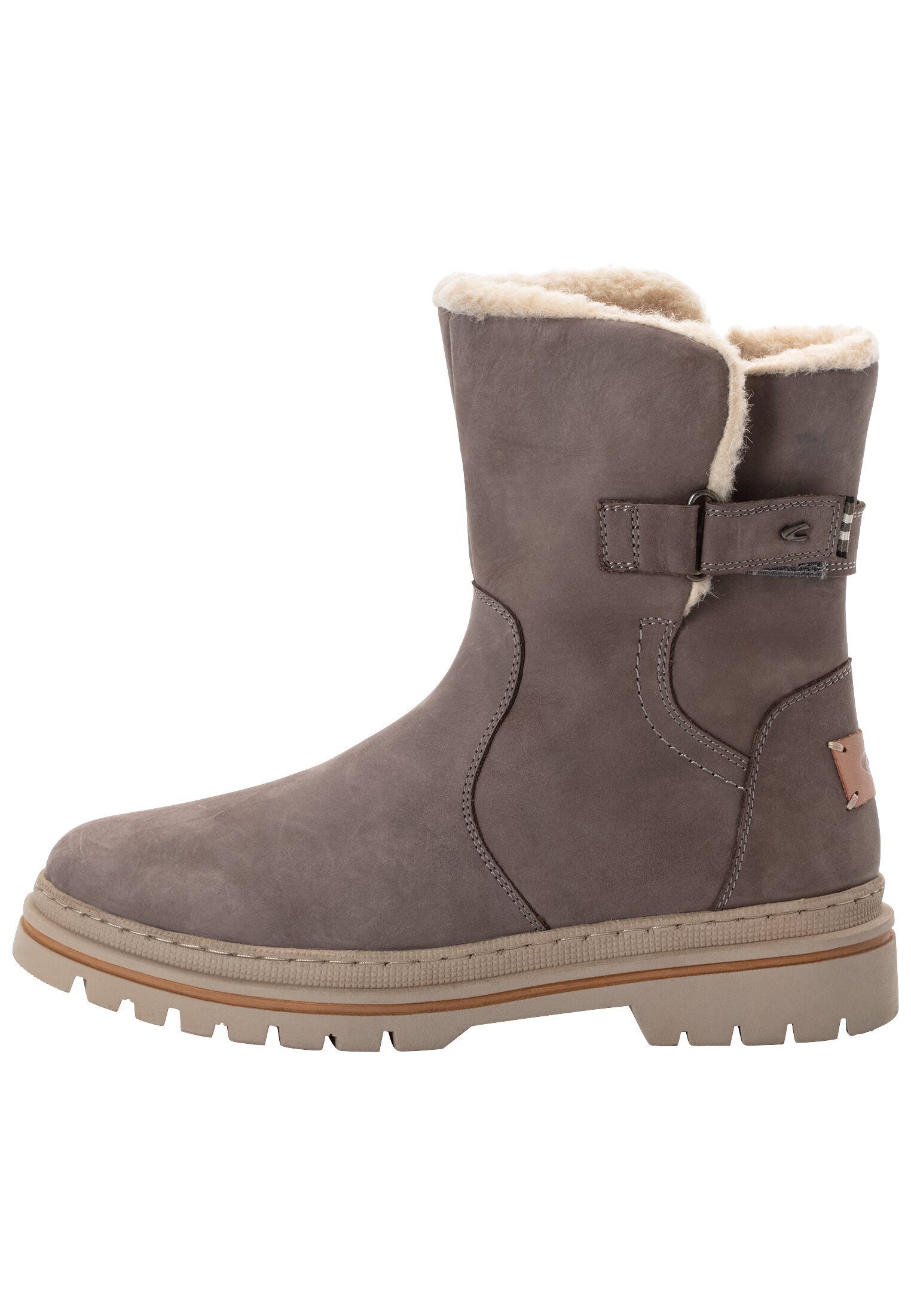 Stiefelette aus echtem Leder Schnürschuh
