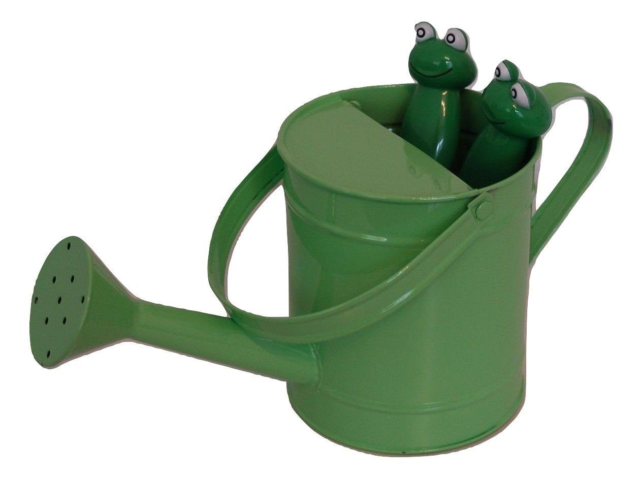 sesua Spielzeug-Gartenset Kinder Gartenset mit Gießkanne aus Metall Schüppe 3 teilig, (3-tlg)