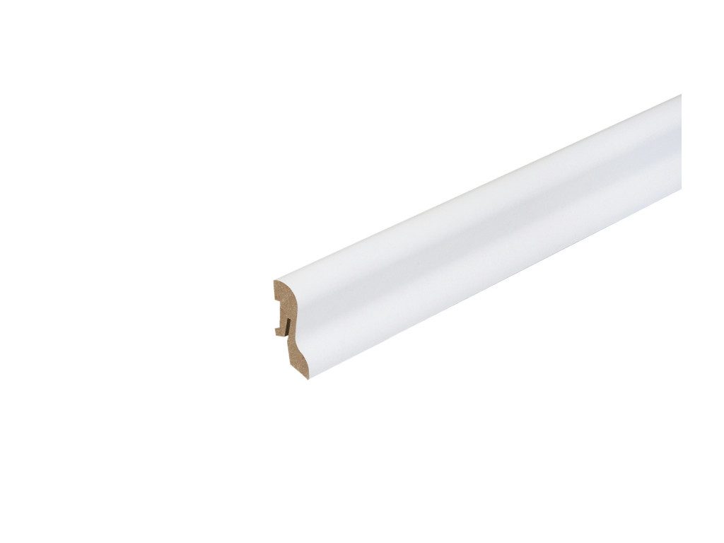 PROFI Sockelleiste Sockelleiste Profil 40 geschwungen uni weiß, L: 250 cm