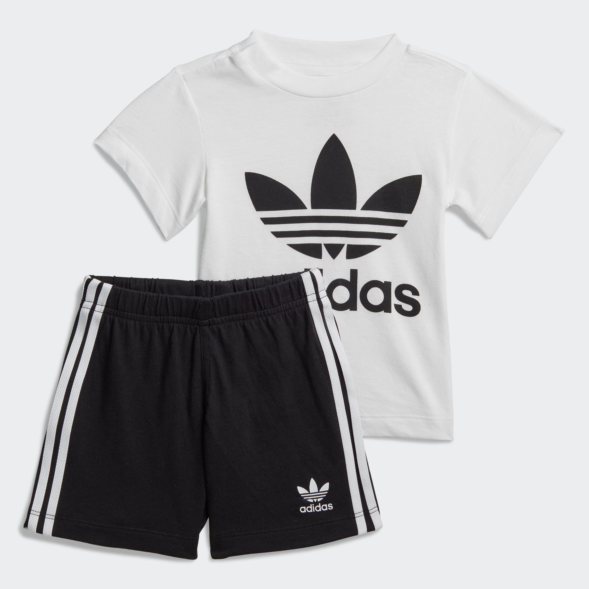 Barzahlung adidas Originals & / (Set) Shorts White T-Shirt TREFOIL SET UND SHORTS Black