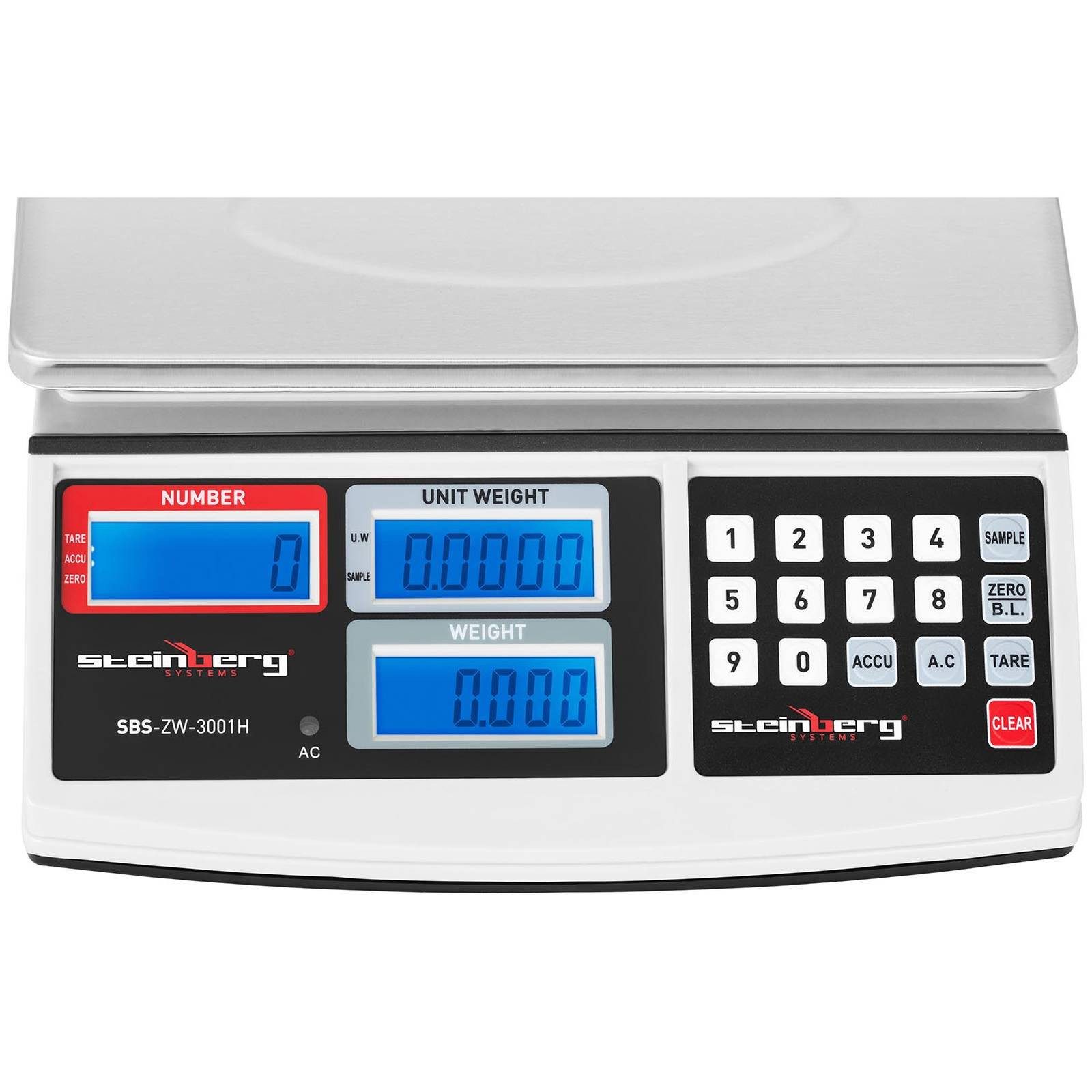Steinberg Systems Präzisionswaage 30kg/1g Zählwaage Digital-Waage Feinwaage Laborwaage Goldwaage – Bild 2 von 5