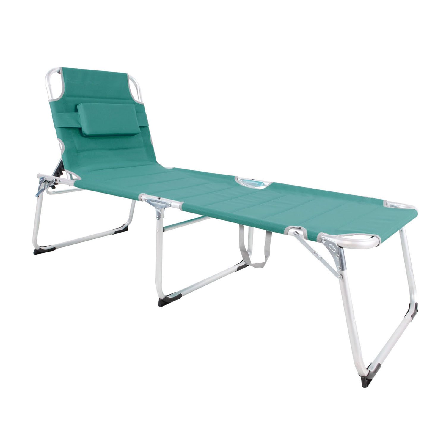 Mojawo Doppelliege XXL Aluminium Gartenliege Sonnenliege Liege Kissen L200xB70cm