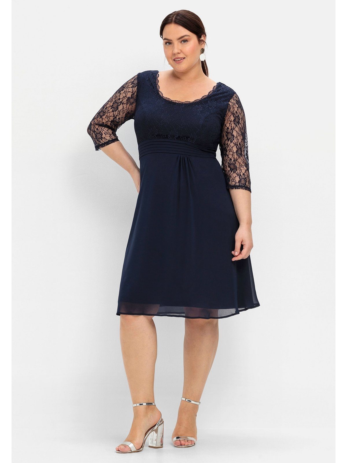 Sheego Abendkleid Große Größen mit leicht günstig online kaufen