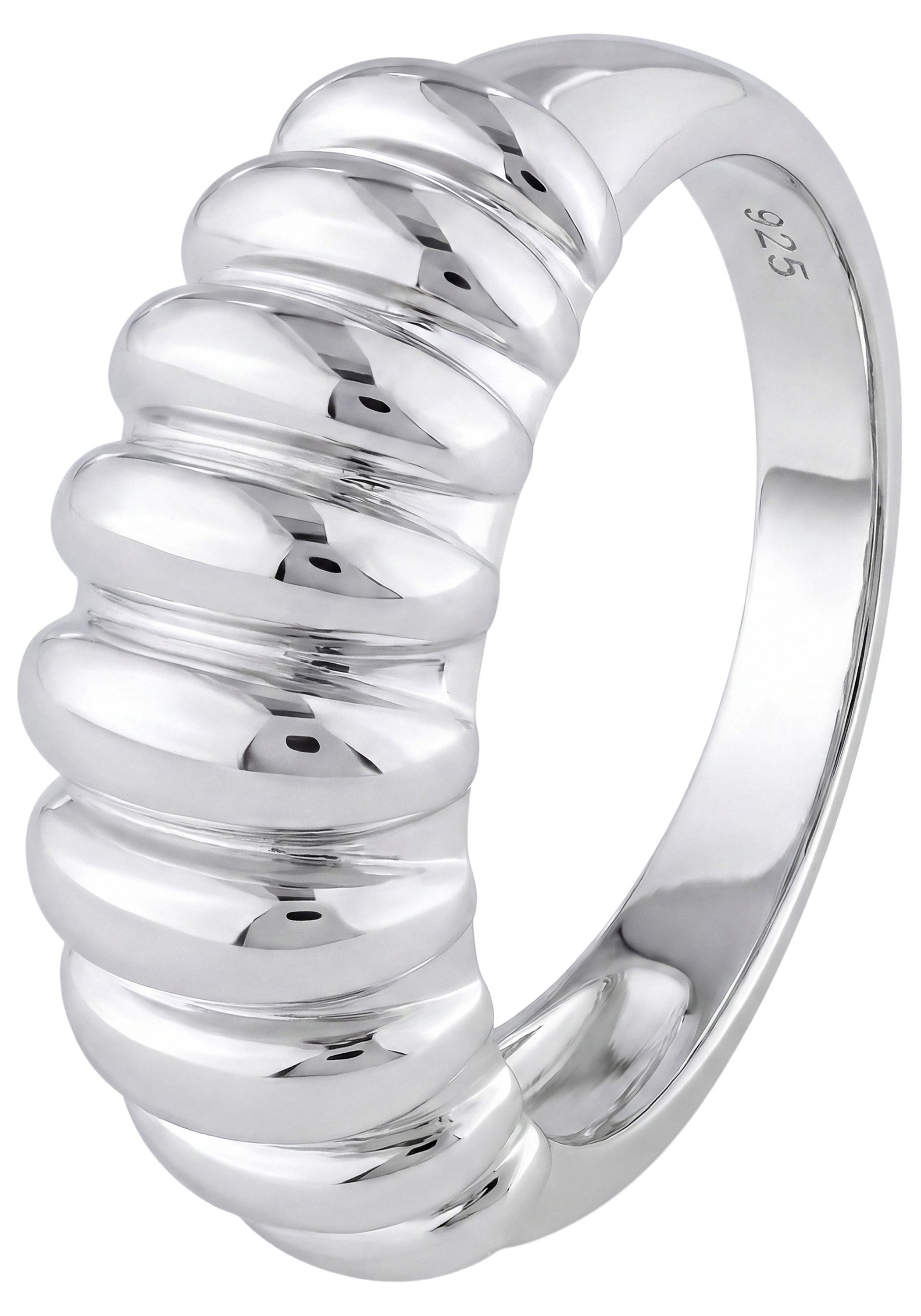 JOBO Silberring Statement Ring, 925 Silber rhodiniert