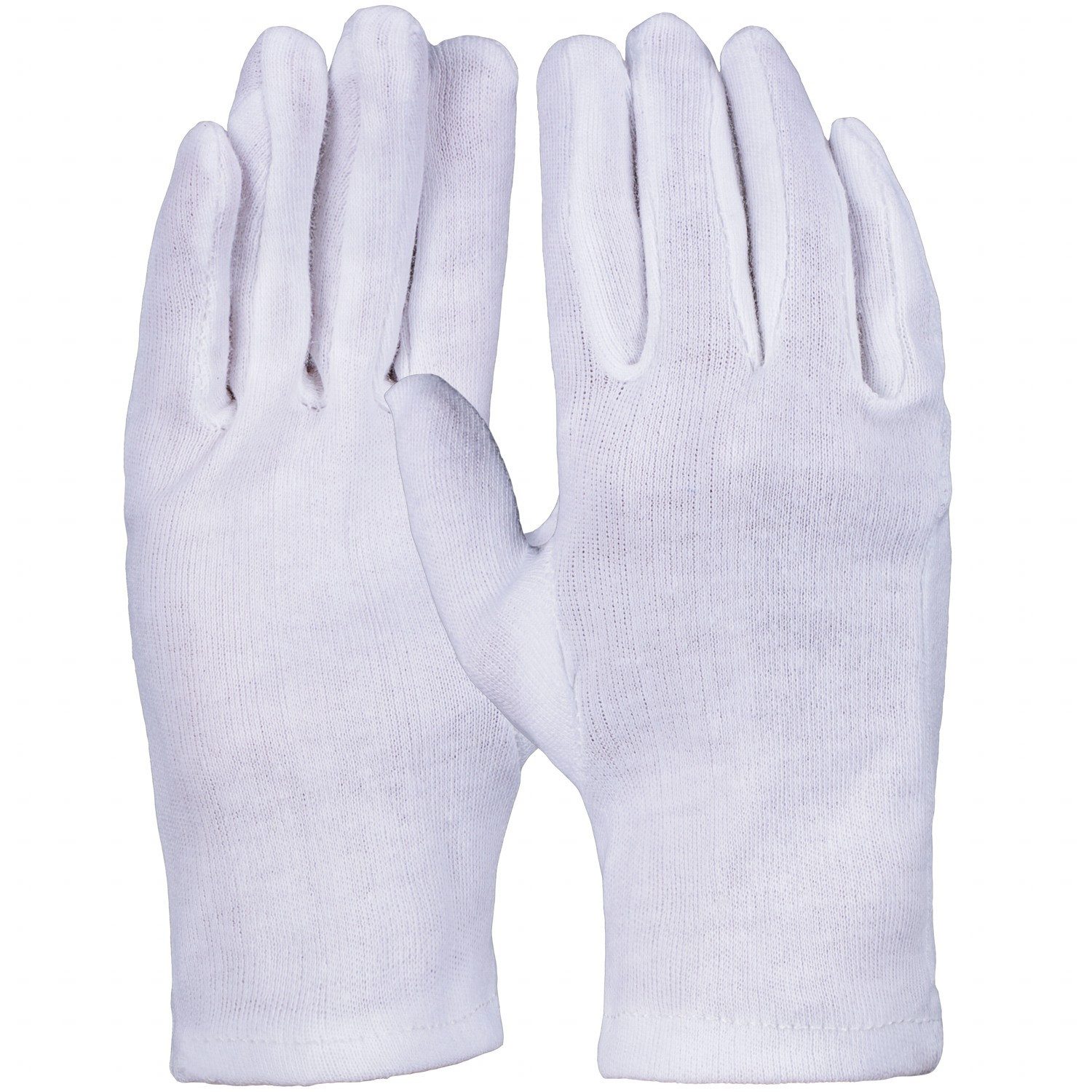 PRO FIT by Fitzner Baumwollhandschuhe Baumwollhandschuh, Trikot,weiß, Schichtel, gesäumt (12 Paar) Gr. 6–13
