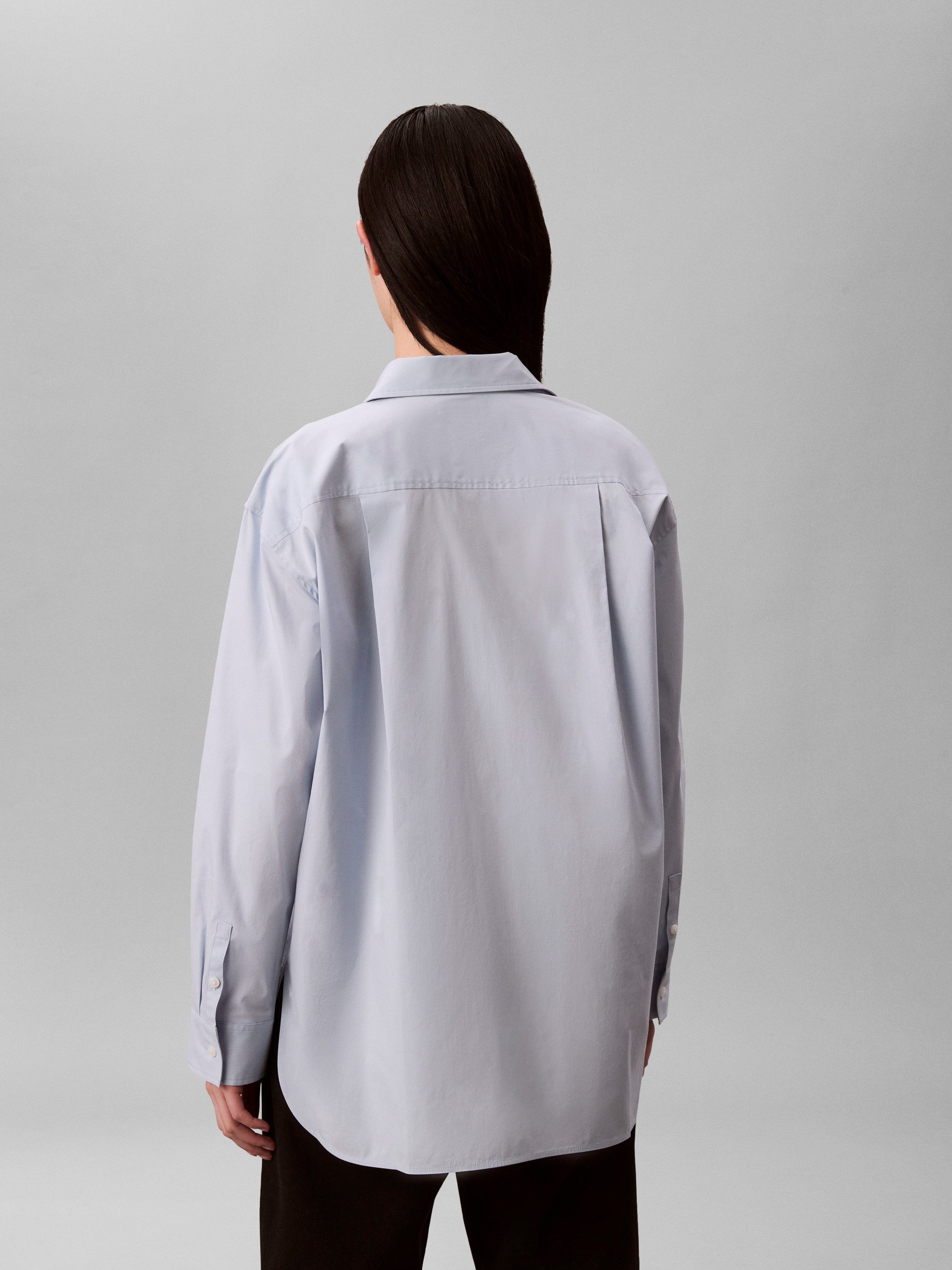 Calvin Klein Jeans Hemdbluse relaxte Passform, Stickerei auf der Brusttasche