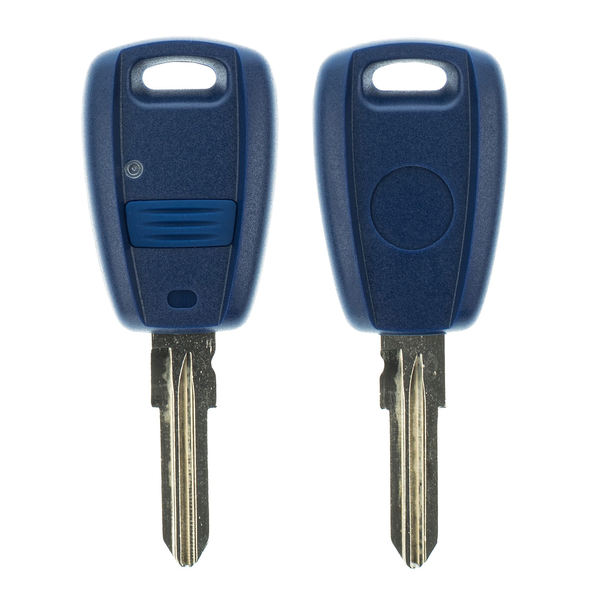 mt-key Auto Schlüssel Gehäuse + SIP22 Rohling + 1x Mikrotaster + 1x CR2032 Knopfzelle, CR2032 (3 V), für FIAT Punto Doblo Marea Panda Bravo Ducato Funk Fernbedienung