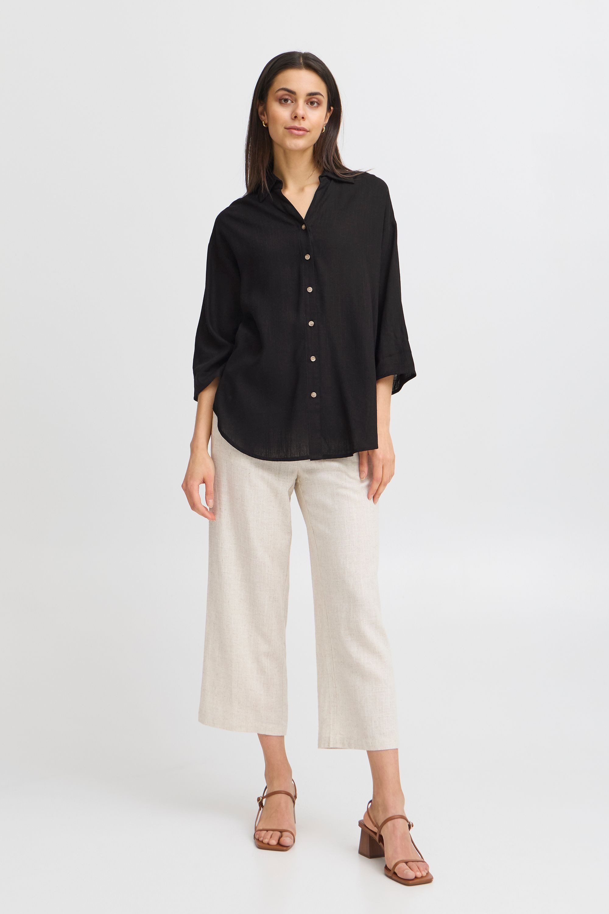 fransa Langarmhemd Hemdbluse