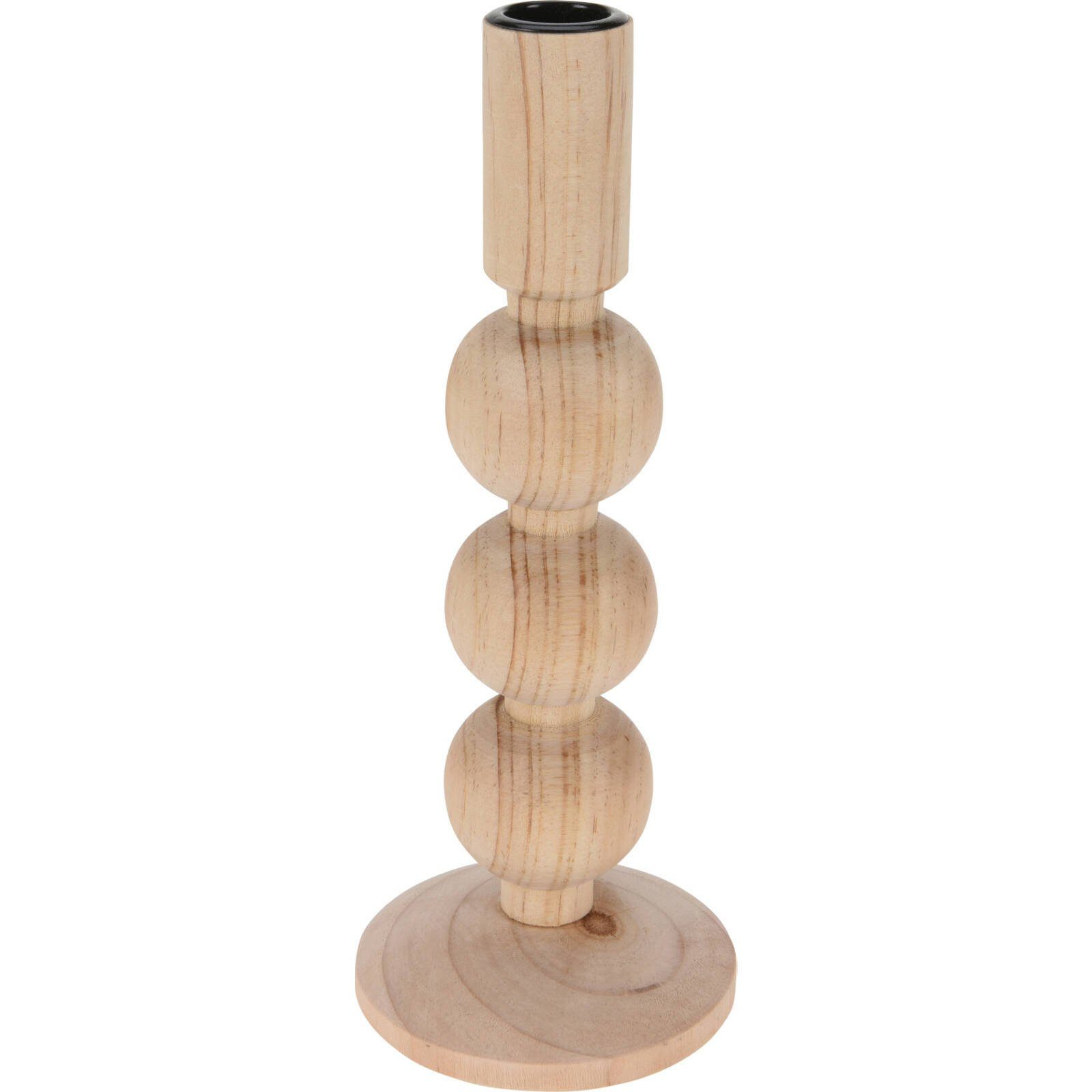 Home & styling collection Kerzenhalter Kerzenständer aus Holz, H. 23 cm (Kerzenhalter)