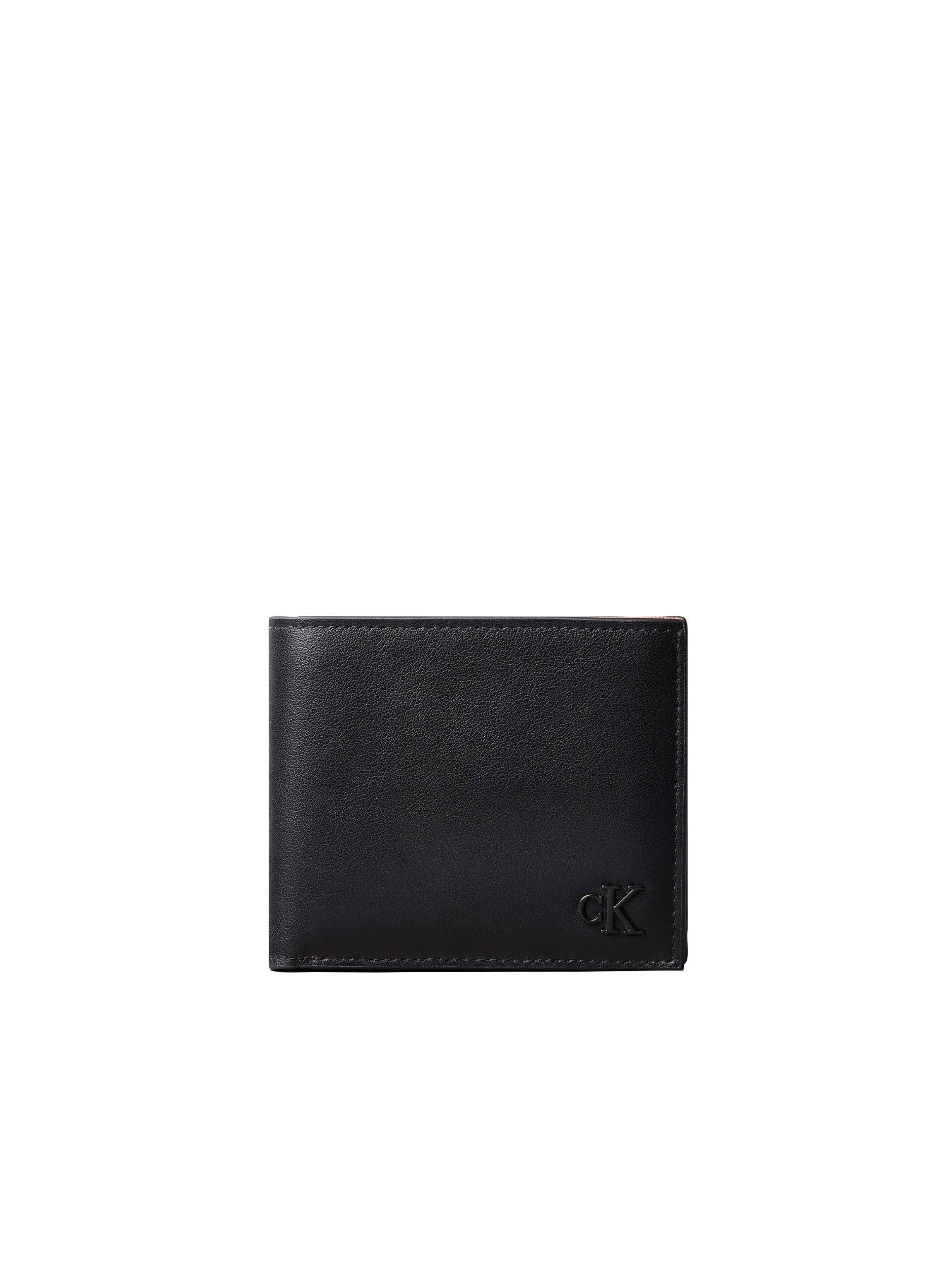 Calvin Klein Geldbörse BOLD CK SUEDE BILLFOLD W/ COIN, Geldbeutel, Money Pocket, Portemonnaie mit CK-Logo