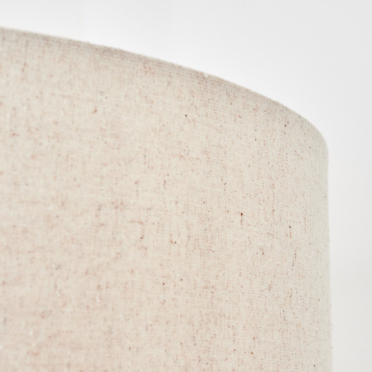 hofstein Stehlampe Stehlampe aus Holz im modernen Boho-Design, ohne Leuchtmittel, Stehleuchte mit Schirm aus Stoff und Fußschalter, Ø 50 cm, 167 cm, E27