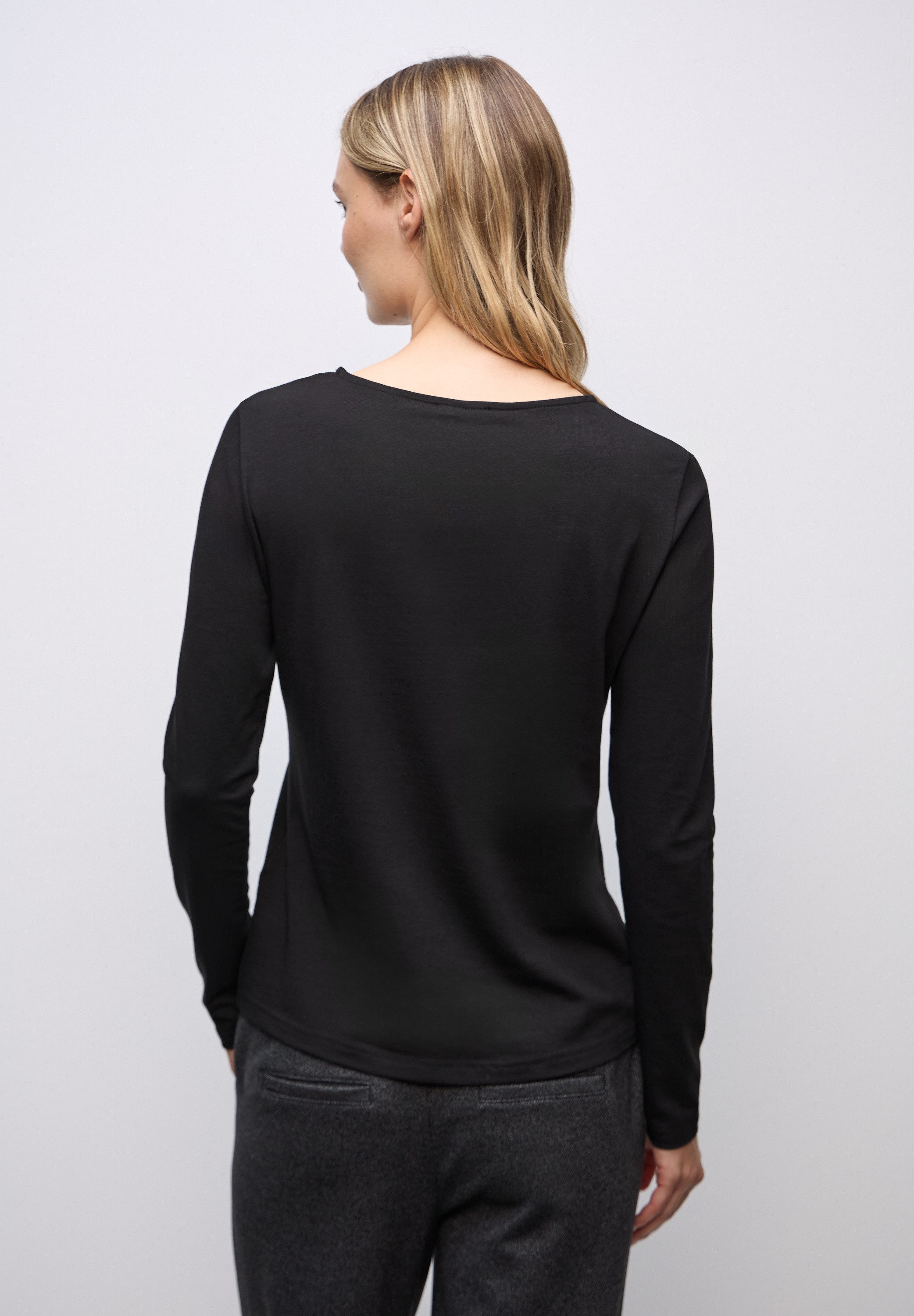 STREET ONE Langarmshirt mit Rundhalsausschnitt günstig online kaufen