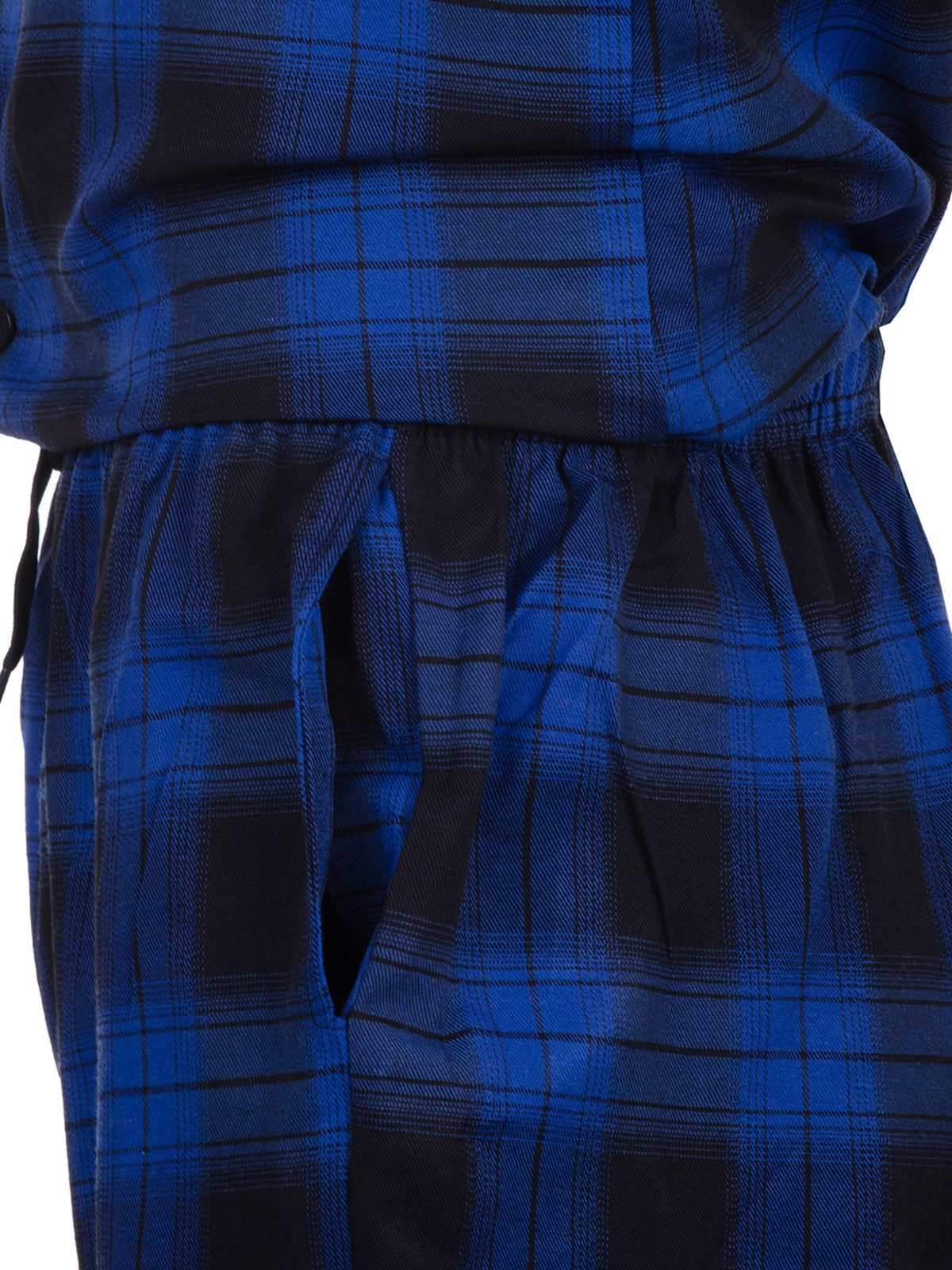 Henry Terre Schlafanzug Pyjama Set Langarm - kariert