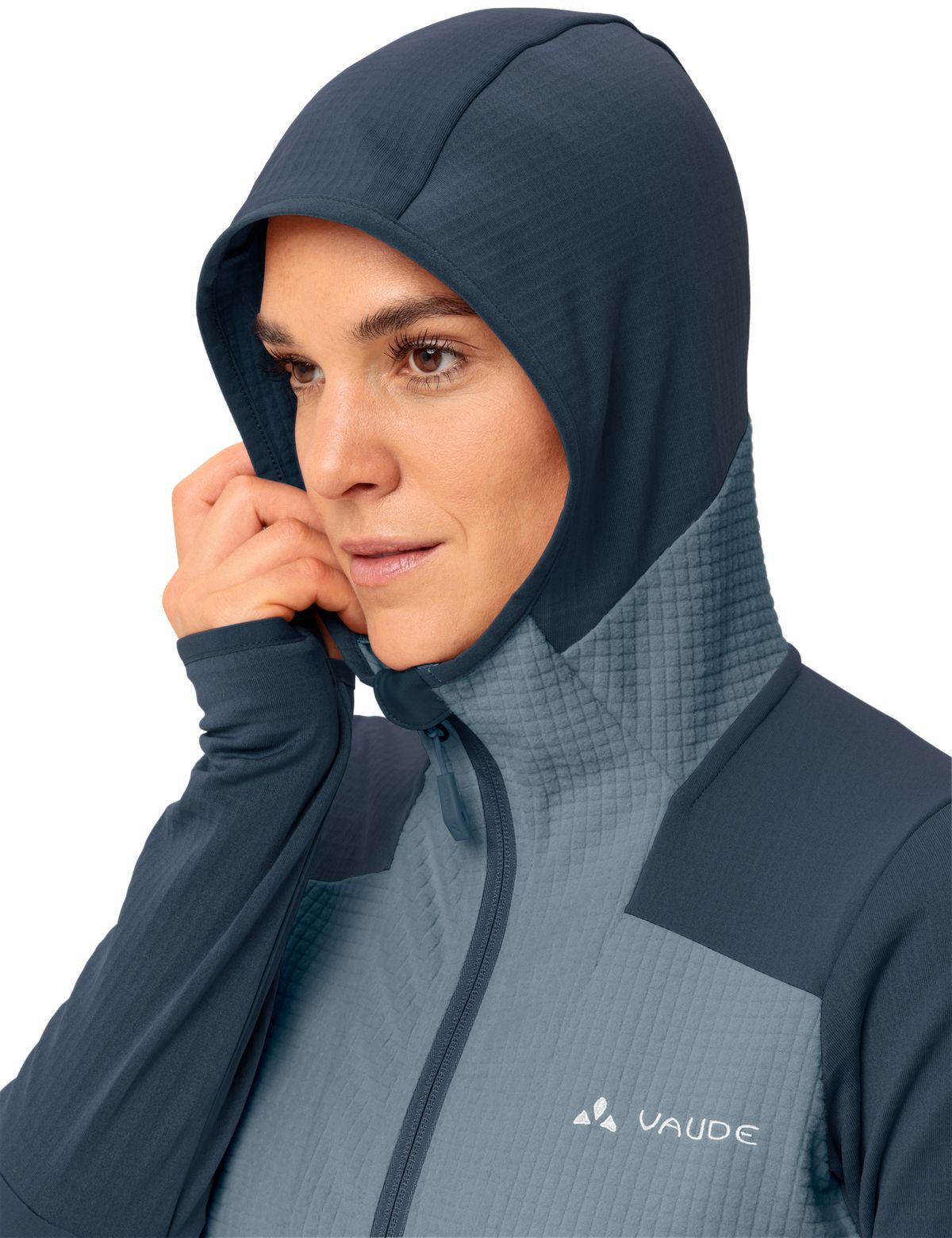 VAUDE Kapuzenfleecejacke VauDe Damen Monviso Grid Fleecehoody