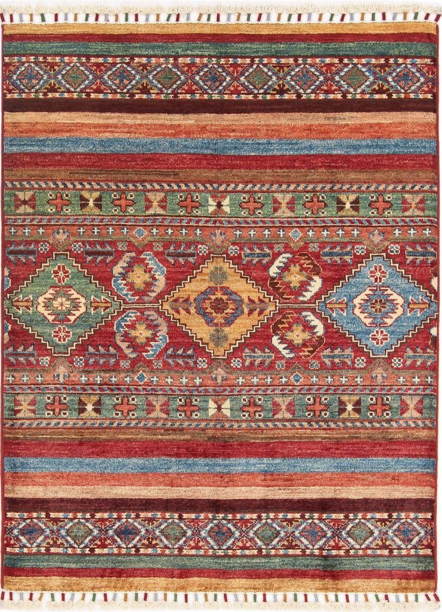 Orientteppich Arijana Shaal 88x114 Handgeknüpfter Orientteppich, Nain Trading, rechteckig, Höhe: 5 mm