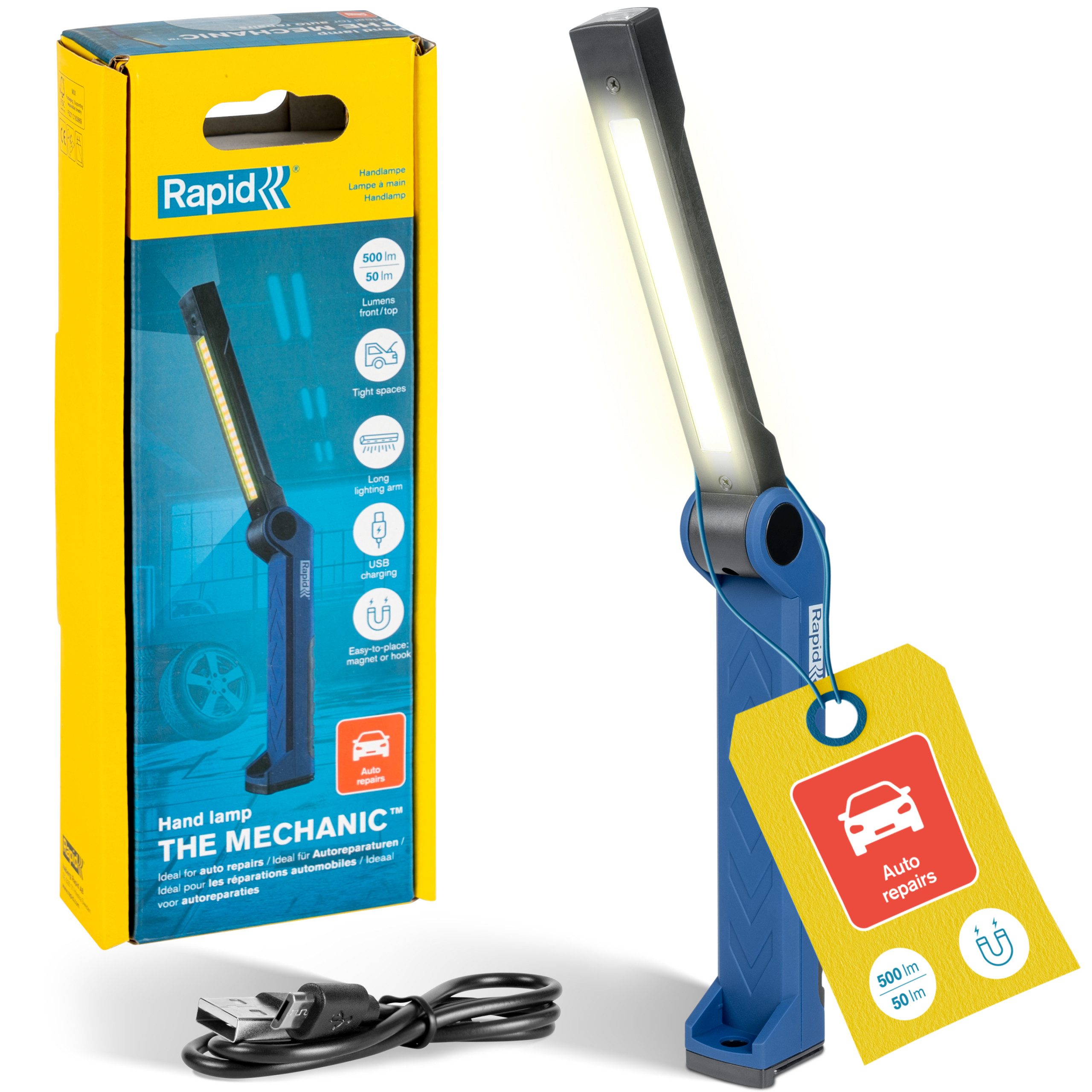 Rapid Arbeitslicht The Mechanic LED Arbeitsleuchte Akku 500lm Magnet Werkstatt 5001733