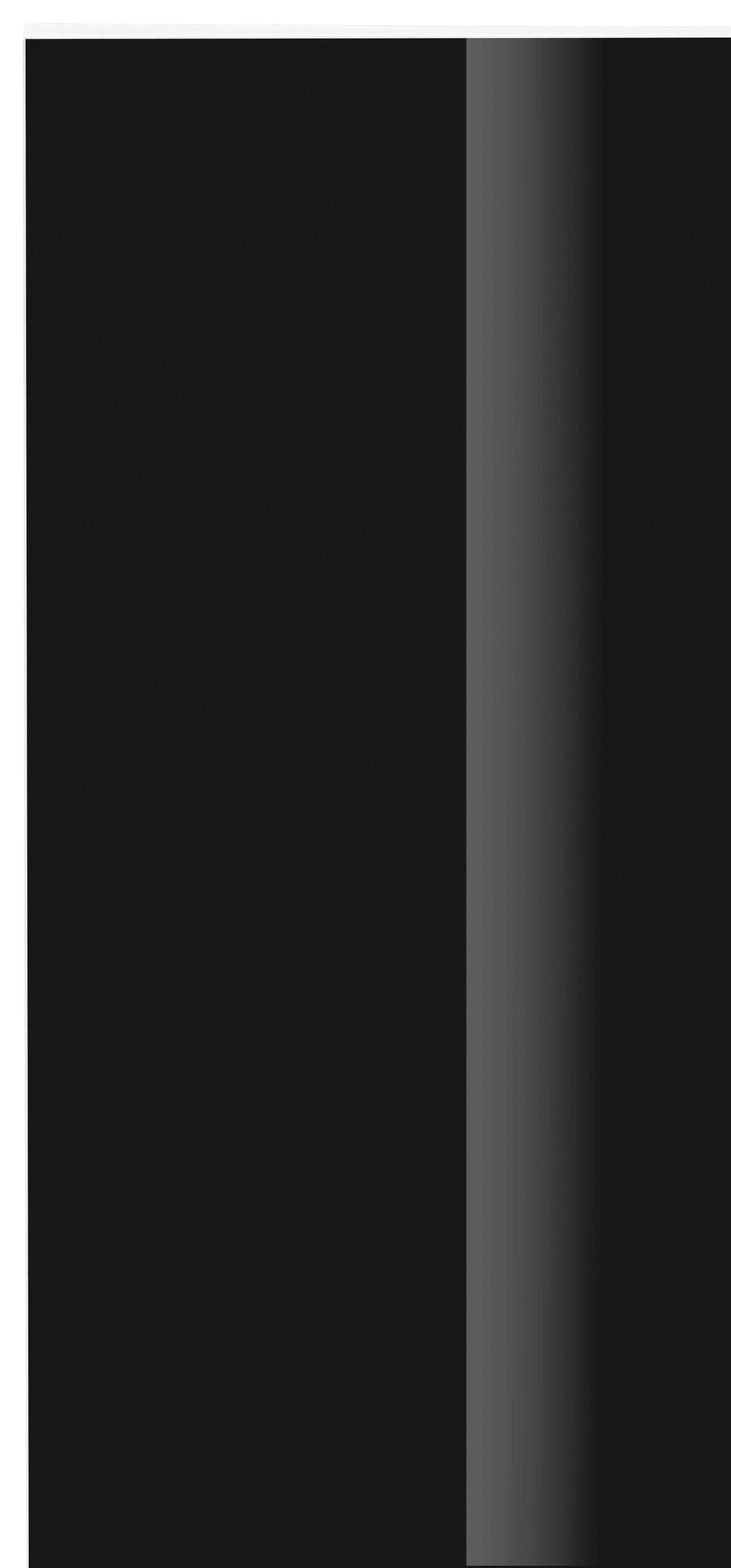 borchardt Möbel Schubkastenkommode Vaasa, Breite cm 76 weiß Hochglanz matt/schwarz
