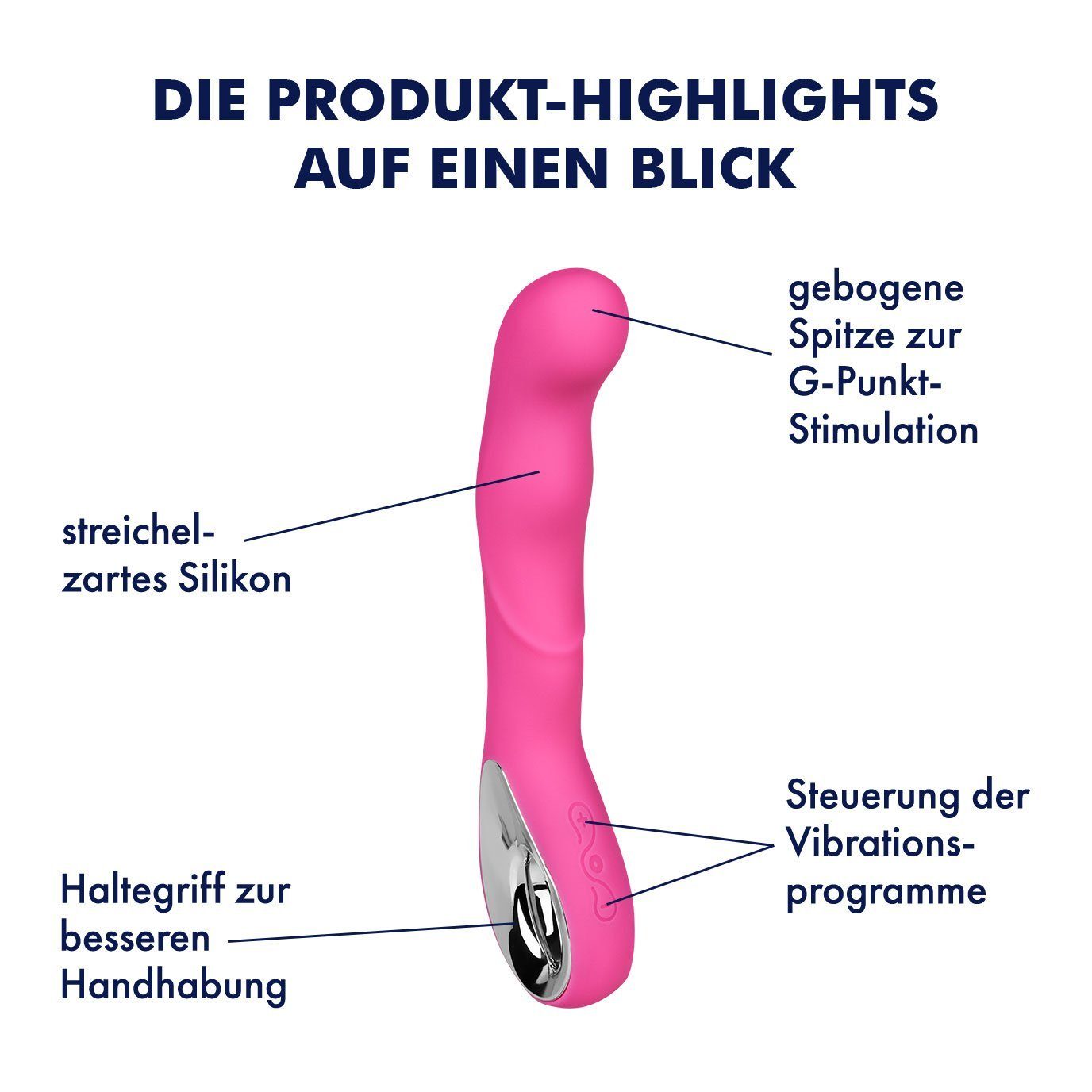 EIS Klitoris-Stimulator EIS, cm Luxuriöser G-Spot-Vibrator, 20