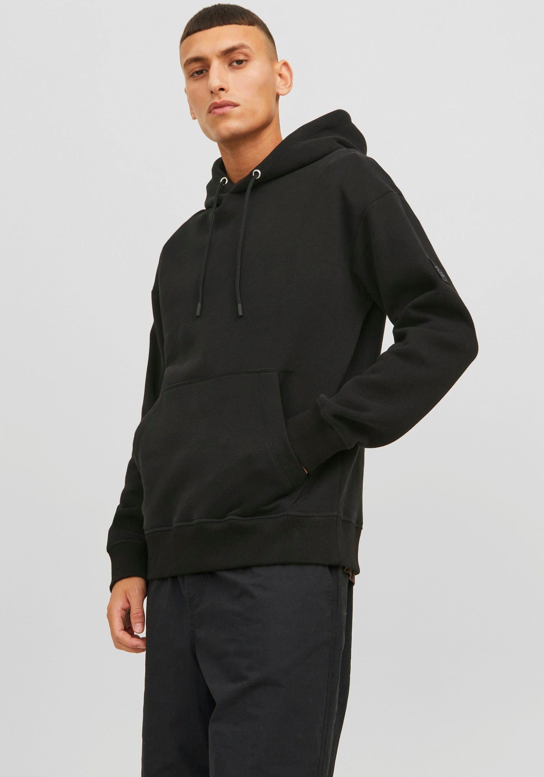 Jack & Jones Kapuzensweatshirt JCOCLASSIC TWILL SWEAT HOOD NOOS black