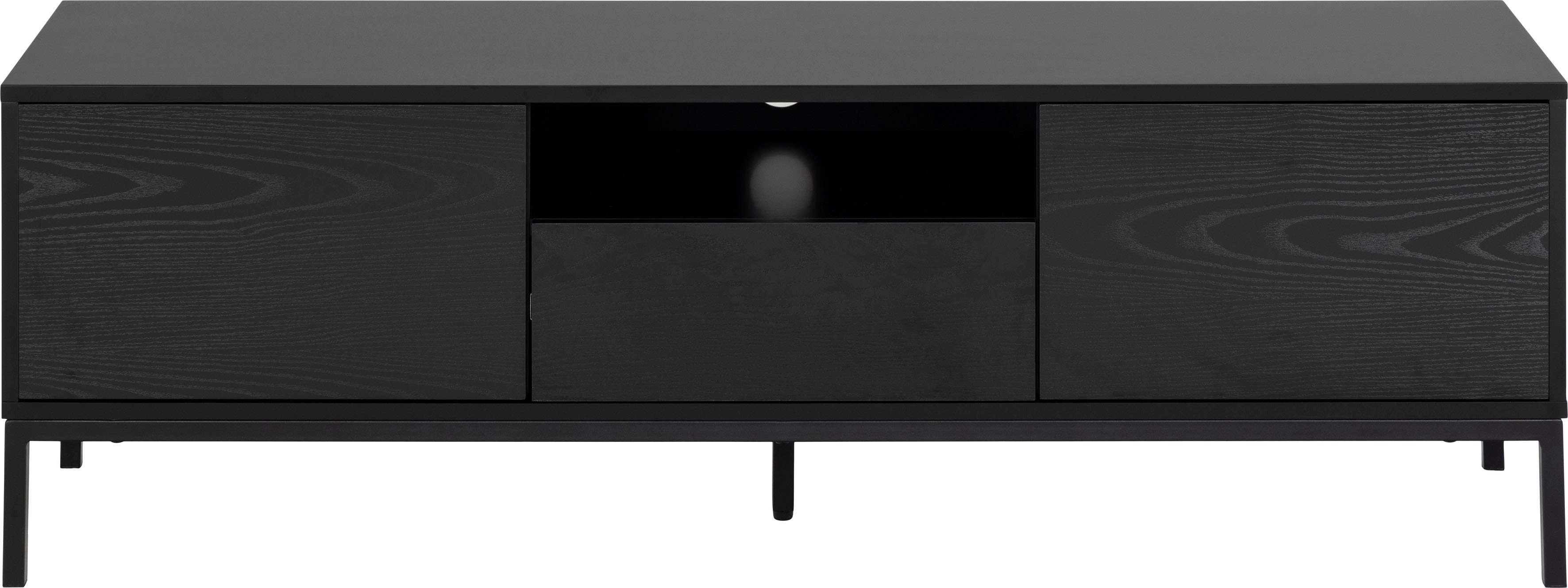 ACTONA GROUP TV-Schrank 1 Schublade, 1 offenem Fach und 2 geschlossenen Fächern, Breite 140 cm