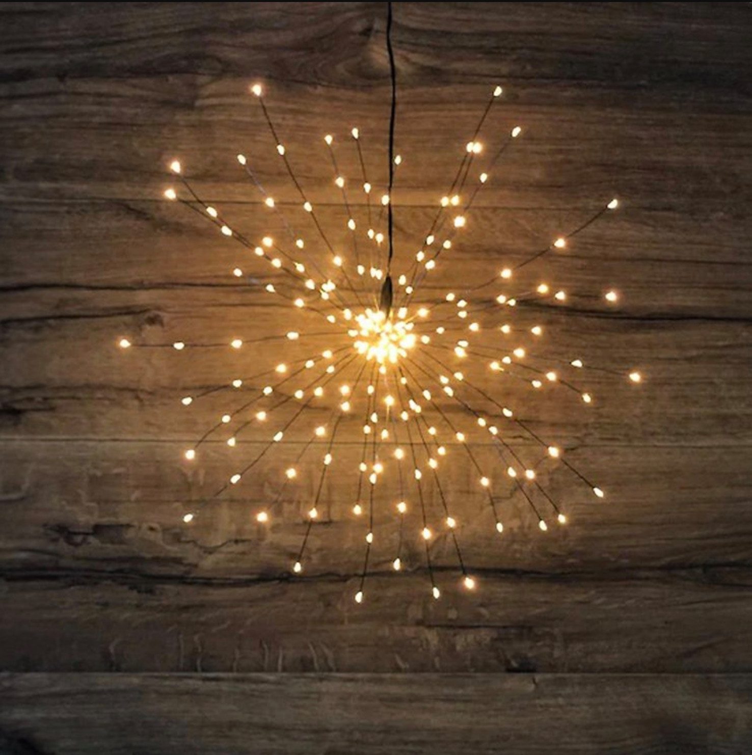 Lights4Christmas LED Stern Lights4Christmas LED Polarstern Sputnik Outdoor, LED fest integriert, Warmweiß